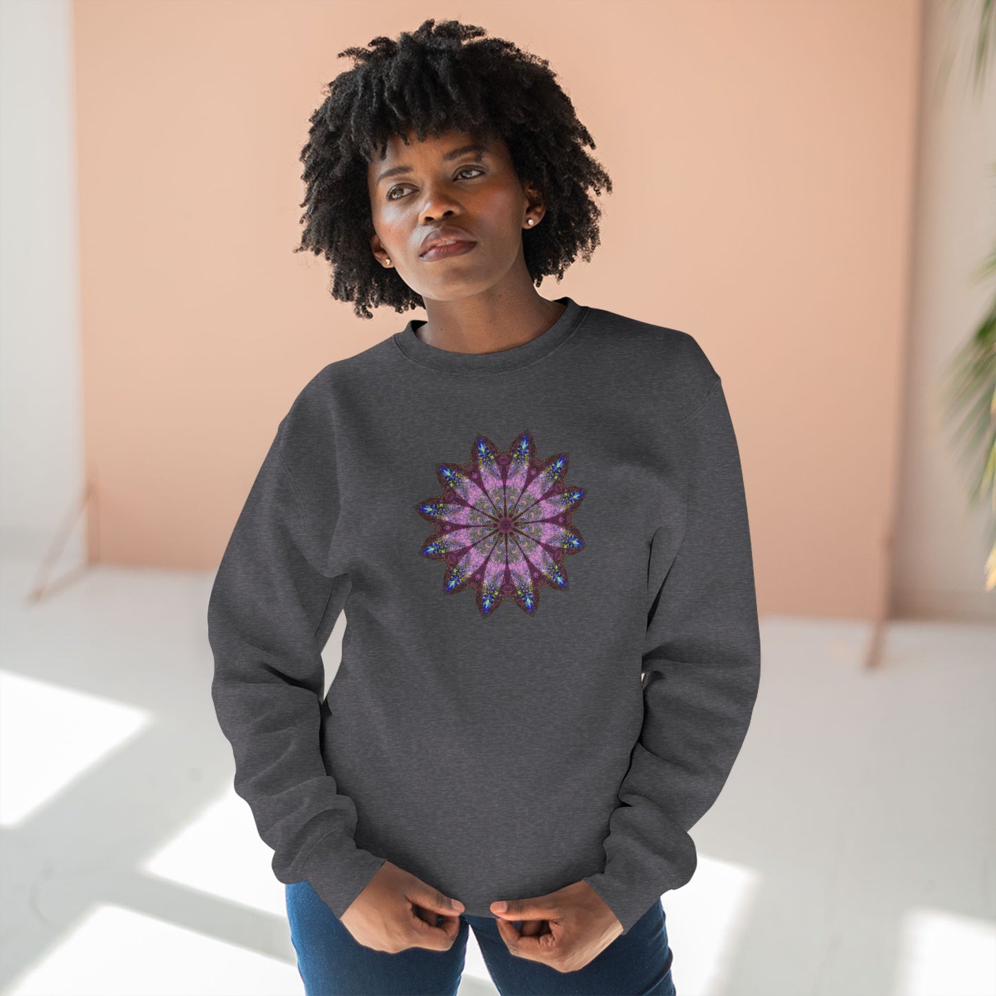 Unisex Crewneck Sweatshirt - Love Light Mandalas No.19