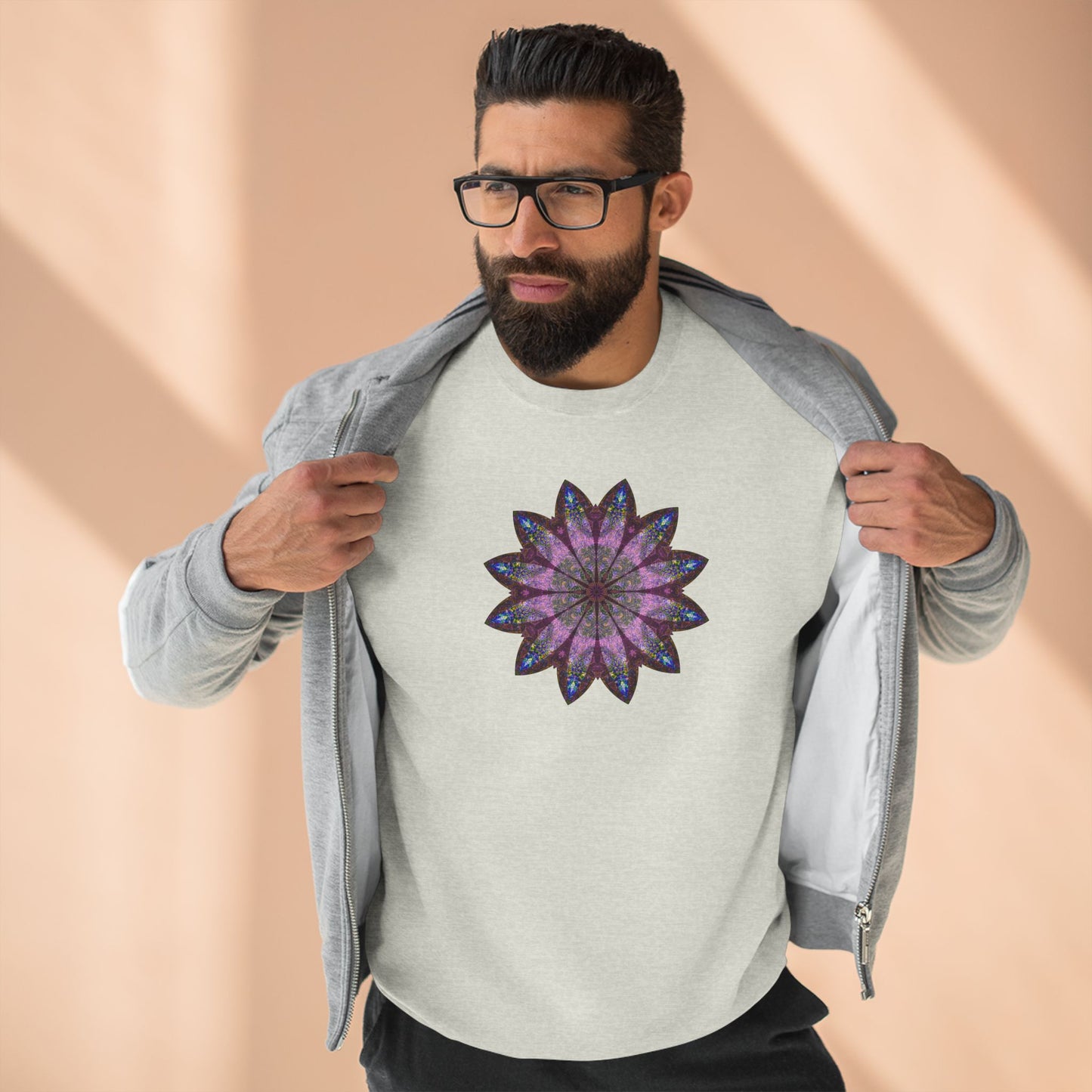 Unisex Crewneck Sweatshirt - Love Light Mandalas No.19
