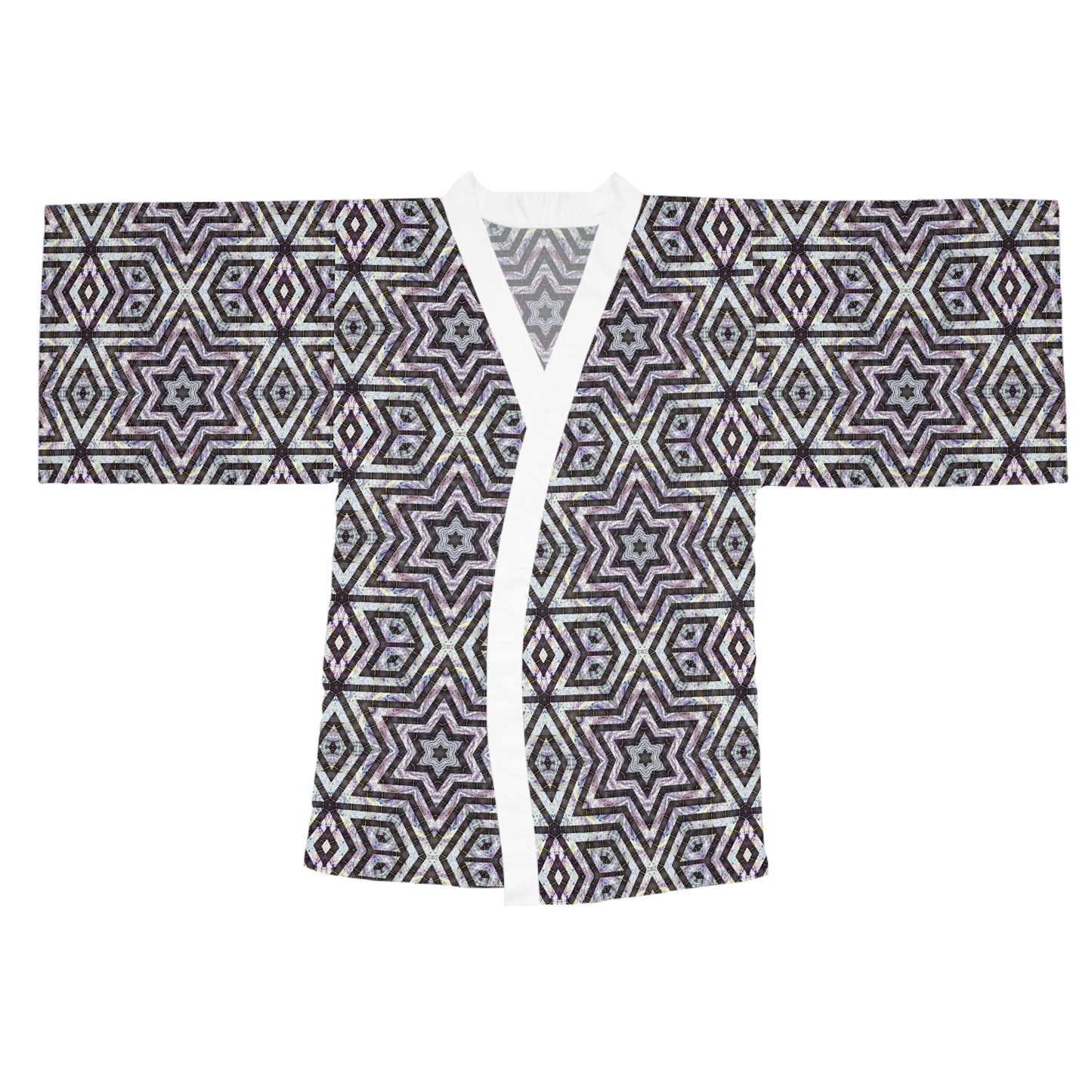 Long Sleeve Kimono Robe - P5 Kaleidoscopic No.20