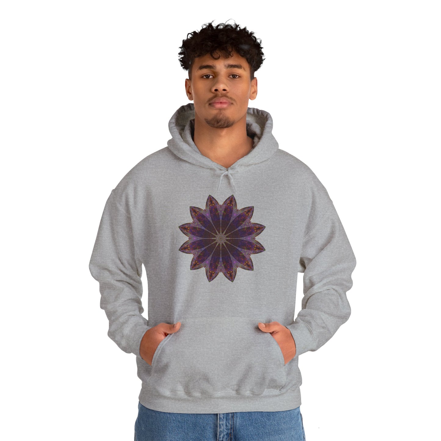 Unisex Heavy Blend™ Hooded Sweatshirt - Love Light Mandalas No.11