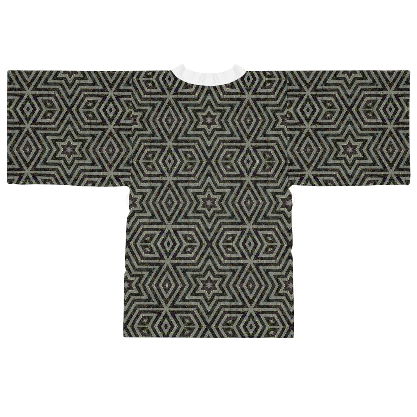 Long Sleeve Kimono Robe - P5 Kaleidoscopic No.11