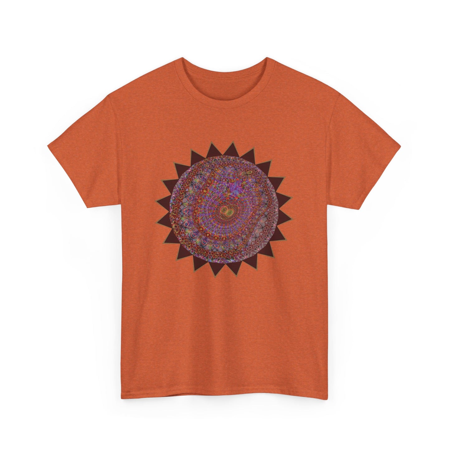 Unisex Heavy Cotton Tee - Mycelium Mandalas No.M18K4