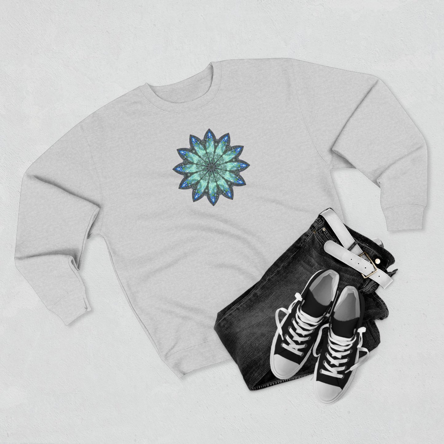 Unisex Crewneck Sweatshirt - Love Light Mandalas No.20