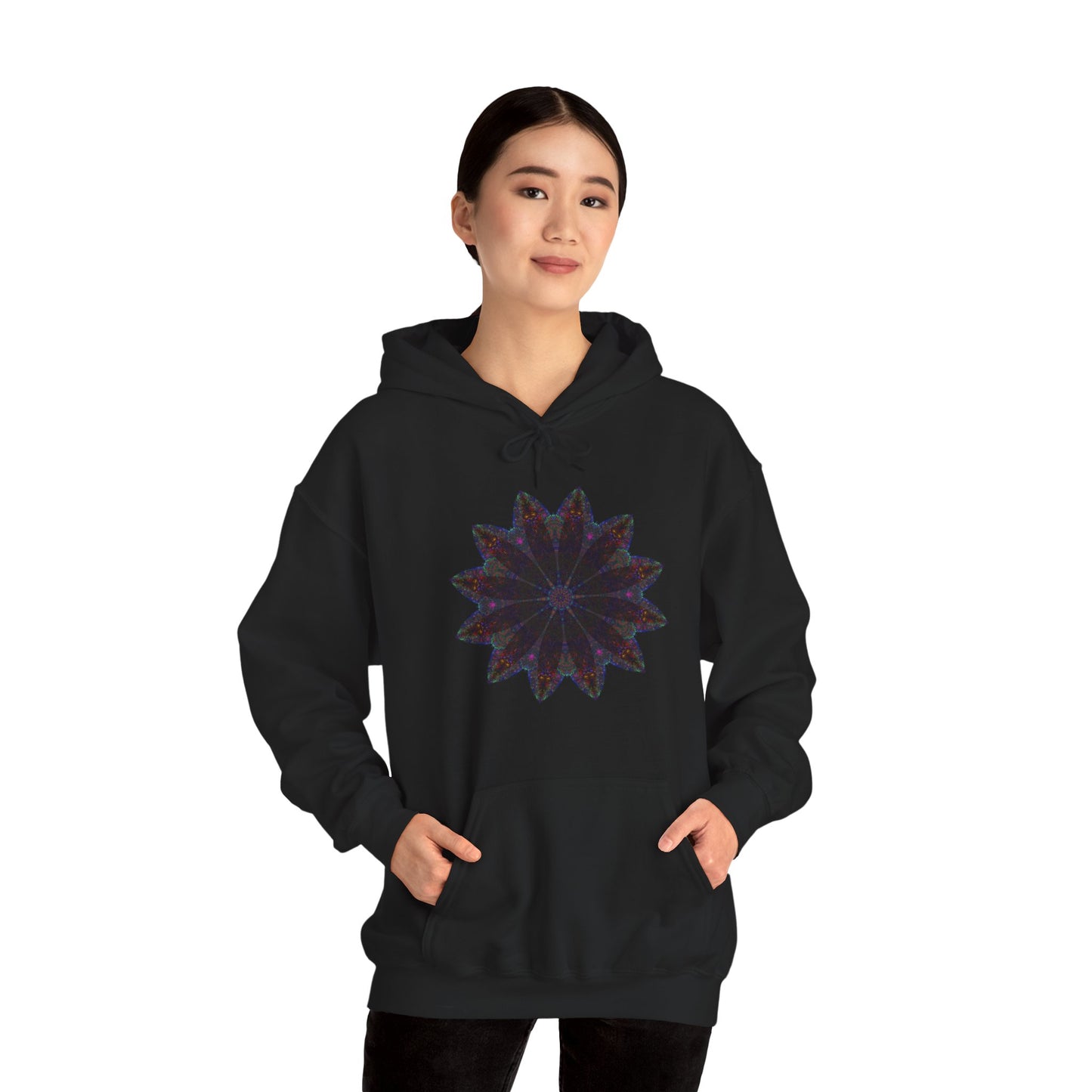 Unisex Heavy Blend™ Hooded Sweatshirt - Love Light Mandalas No.25