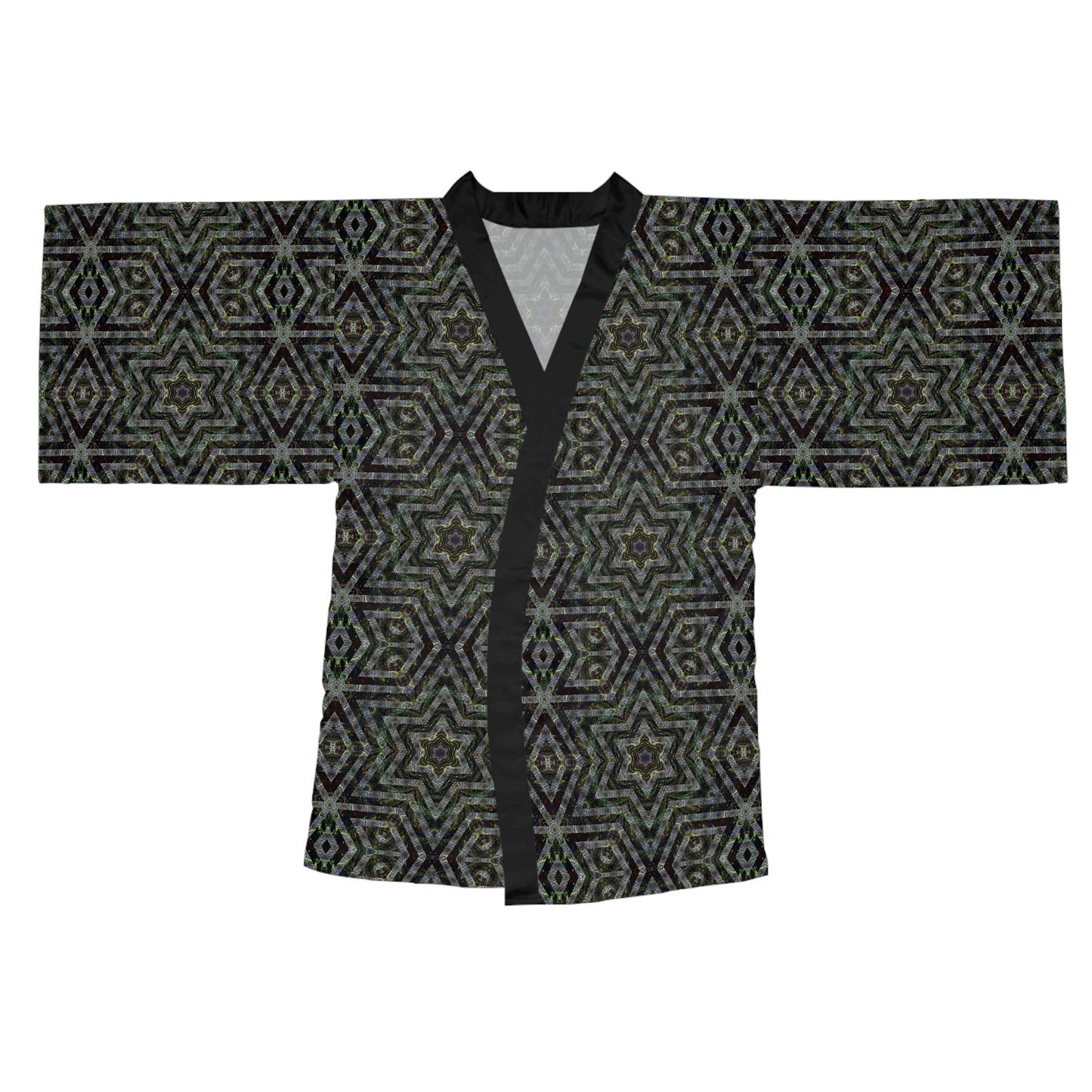 Long Sleeve Kimono Robe - P5 Kaleidoscopic No.10