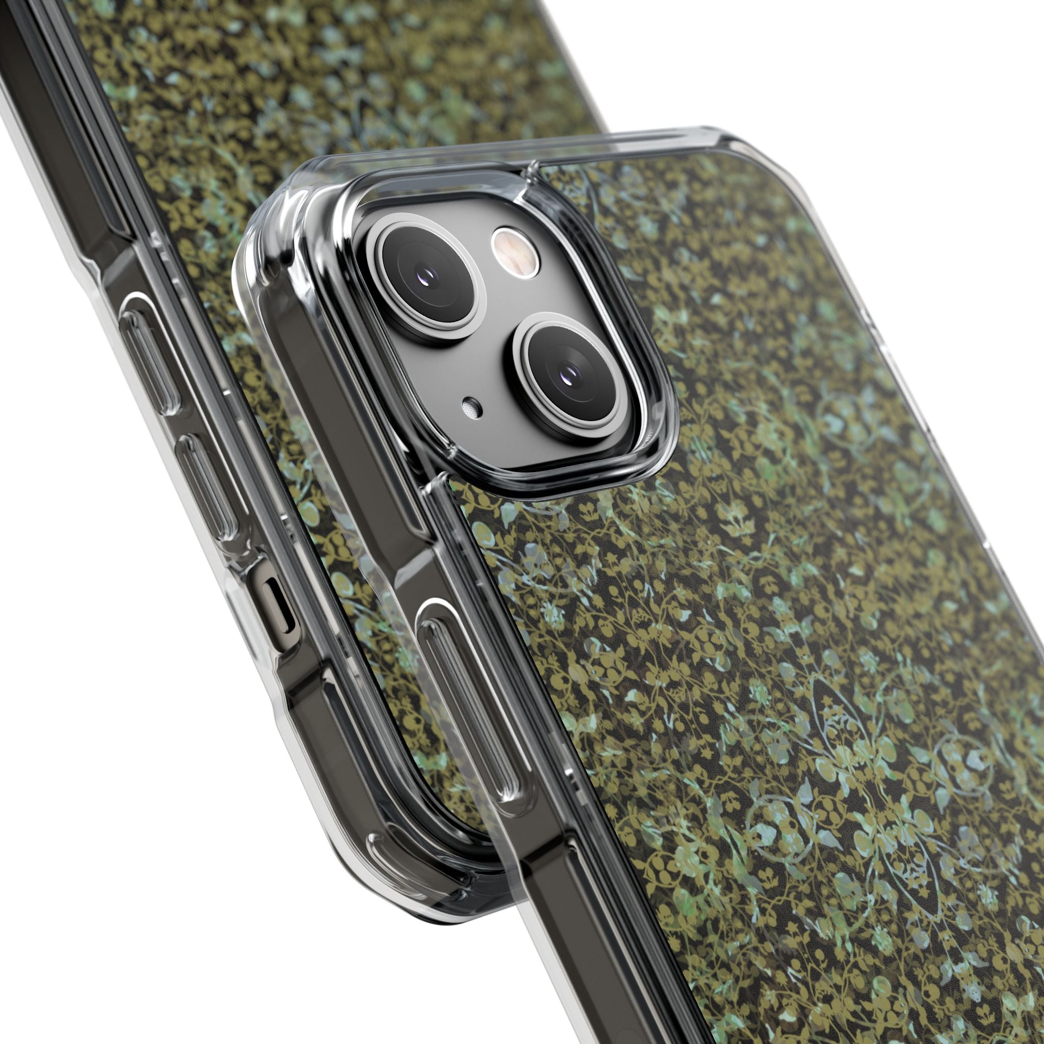 iPhone 14 Magnetic Clear Impact Case - Hidden Weave Series No.4