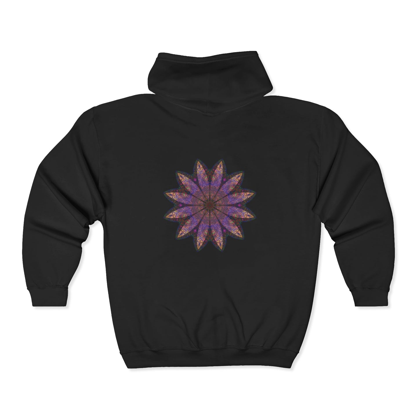 Unisex Heavy Blend™ Full Zip Hooded Sweatshirt - Love Light Mandalas No.23