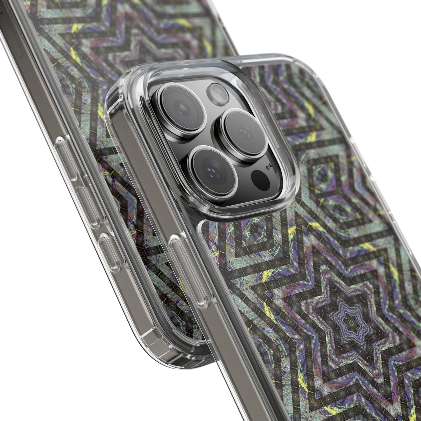 iPhone 16 Clear Case – P5 Kaleidoscopic No.1