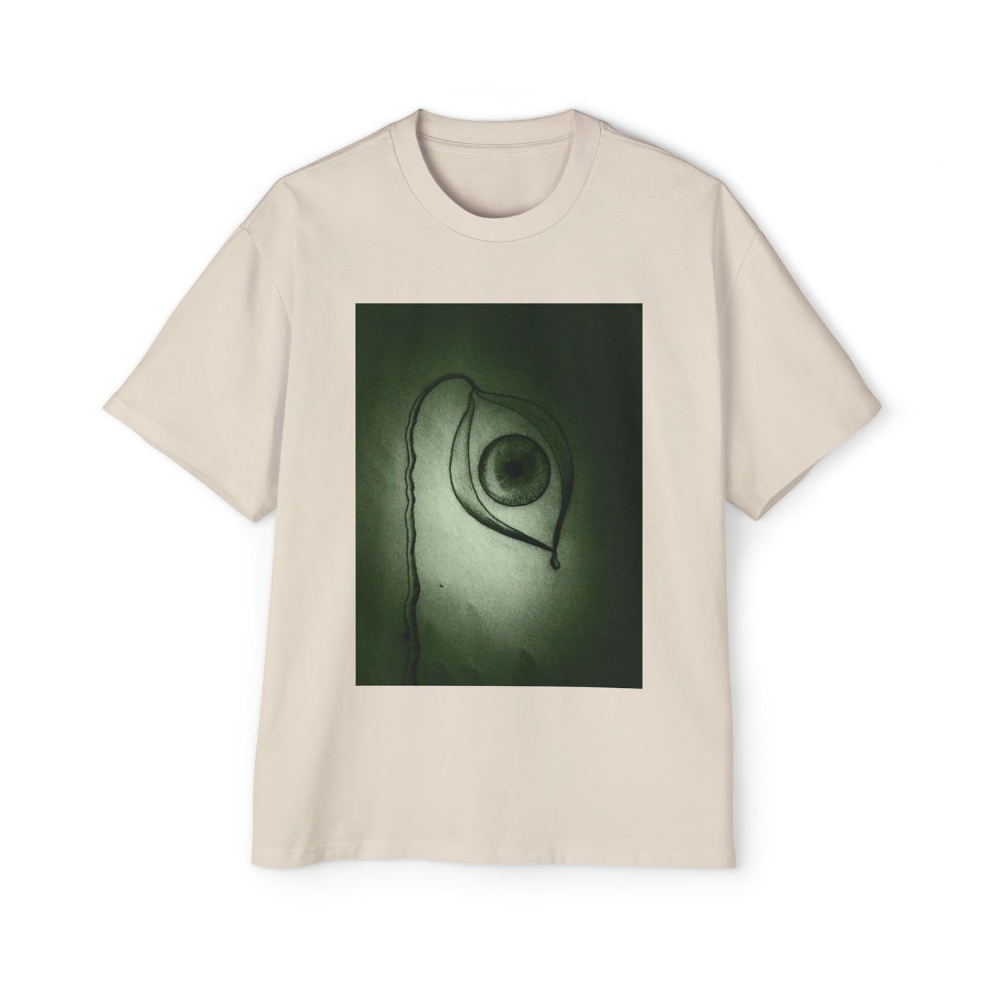 Men's Heavy Oversized Tee - Eye Plants No.2
