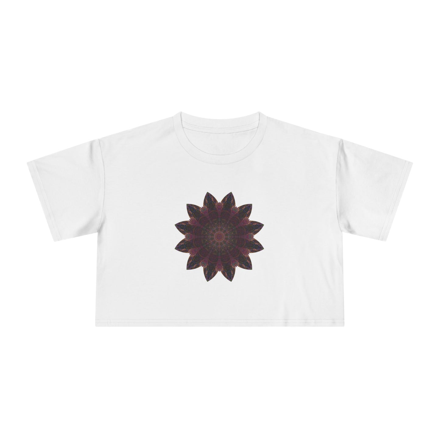 Women's Cropped Tee - Love Light Mandalas No.8