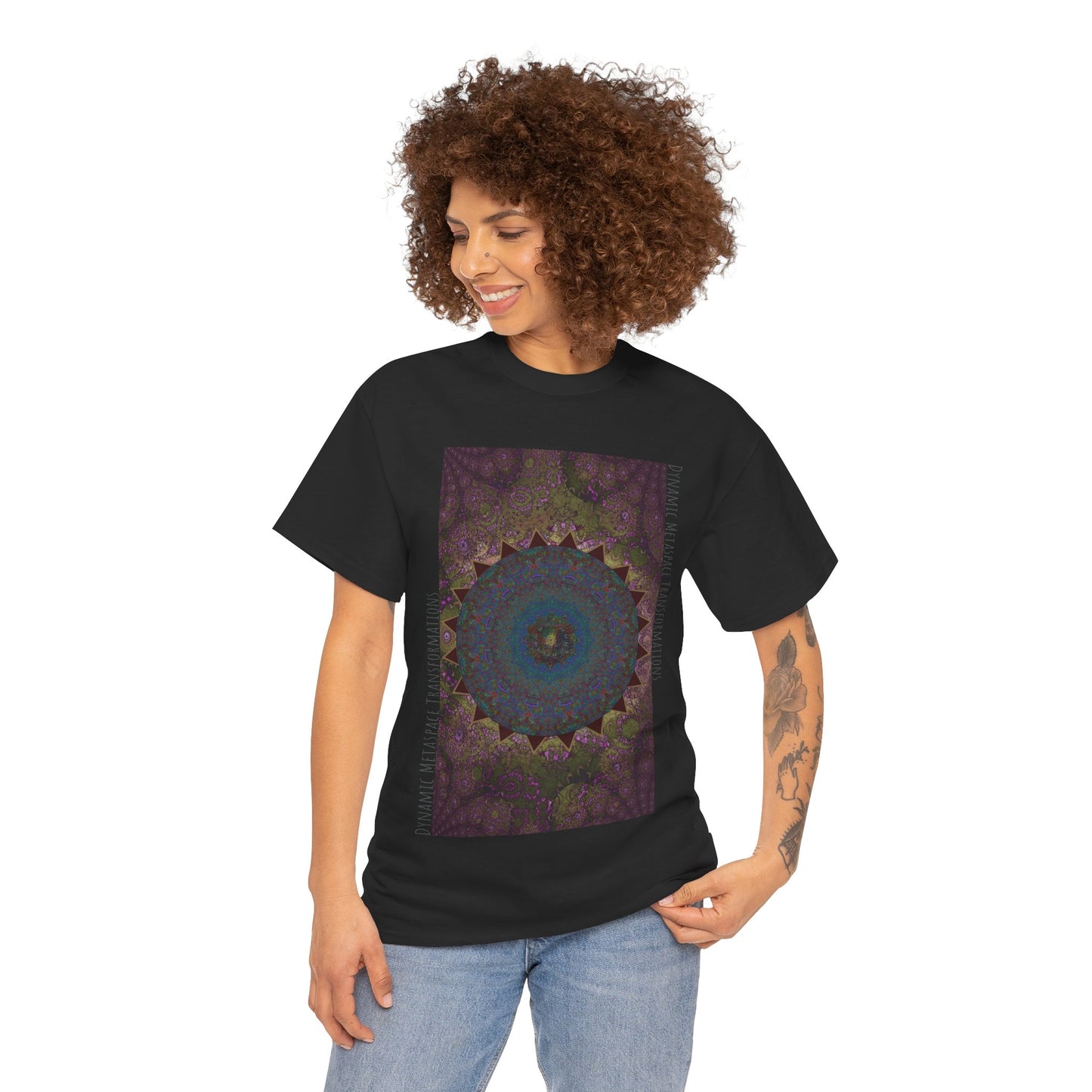 Unisex Heavy Cotton Tee - Love Light Spheres No. L8S1