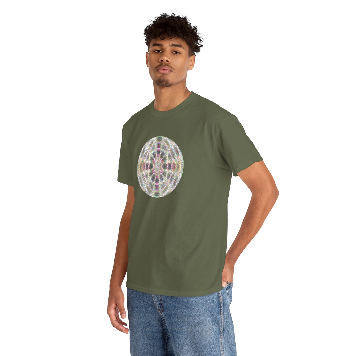 Unisex Heavy Cotton Tee - DMT Scribe Spheres No.7