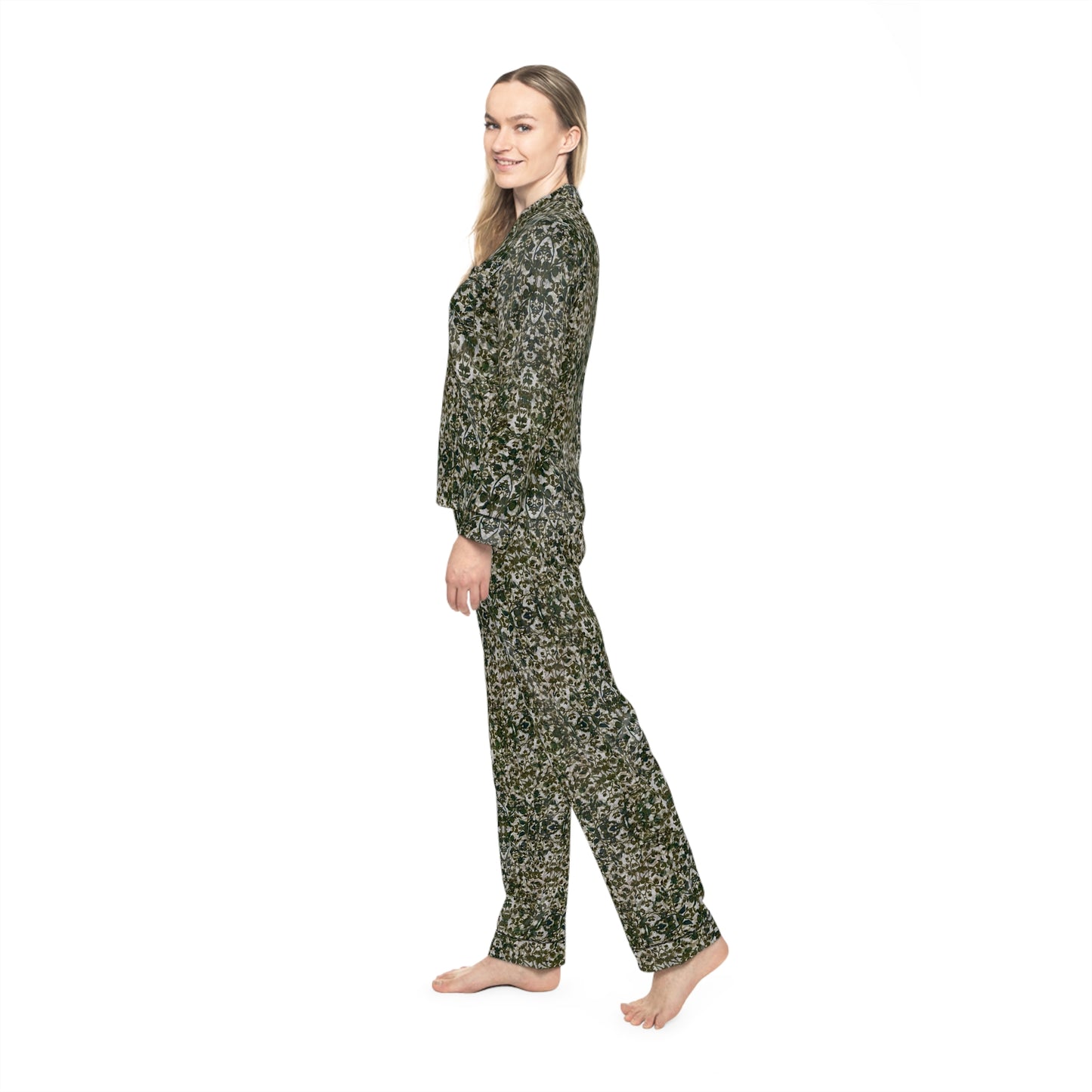 Women's Satin Pajamas - Hidden Weave No.8