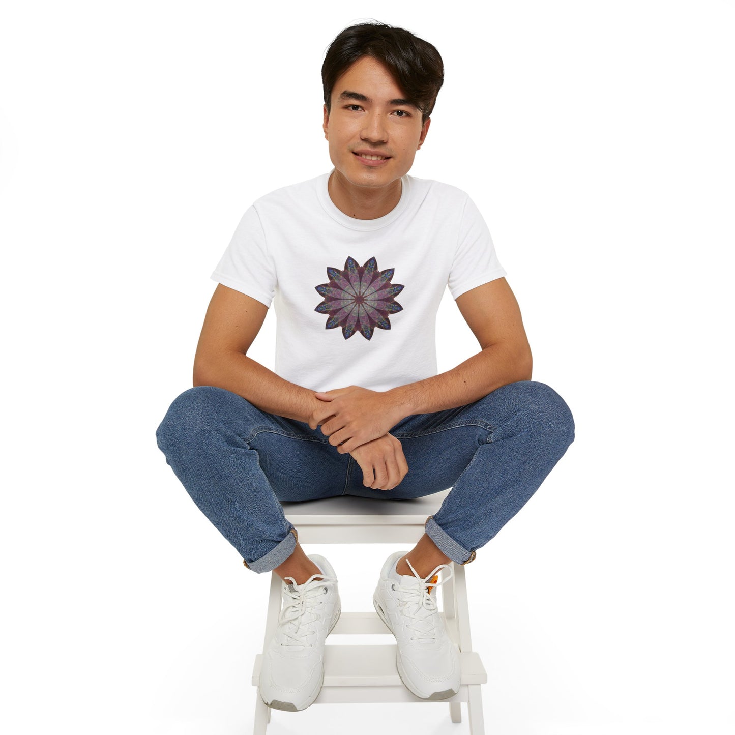Unisex Ultra Cotton Tee - Love Light Mandalas No.9
