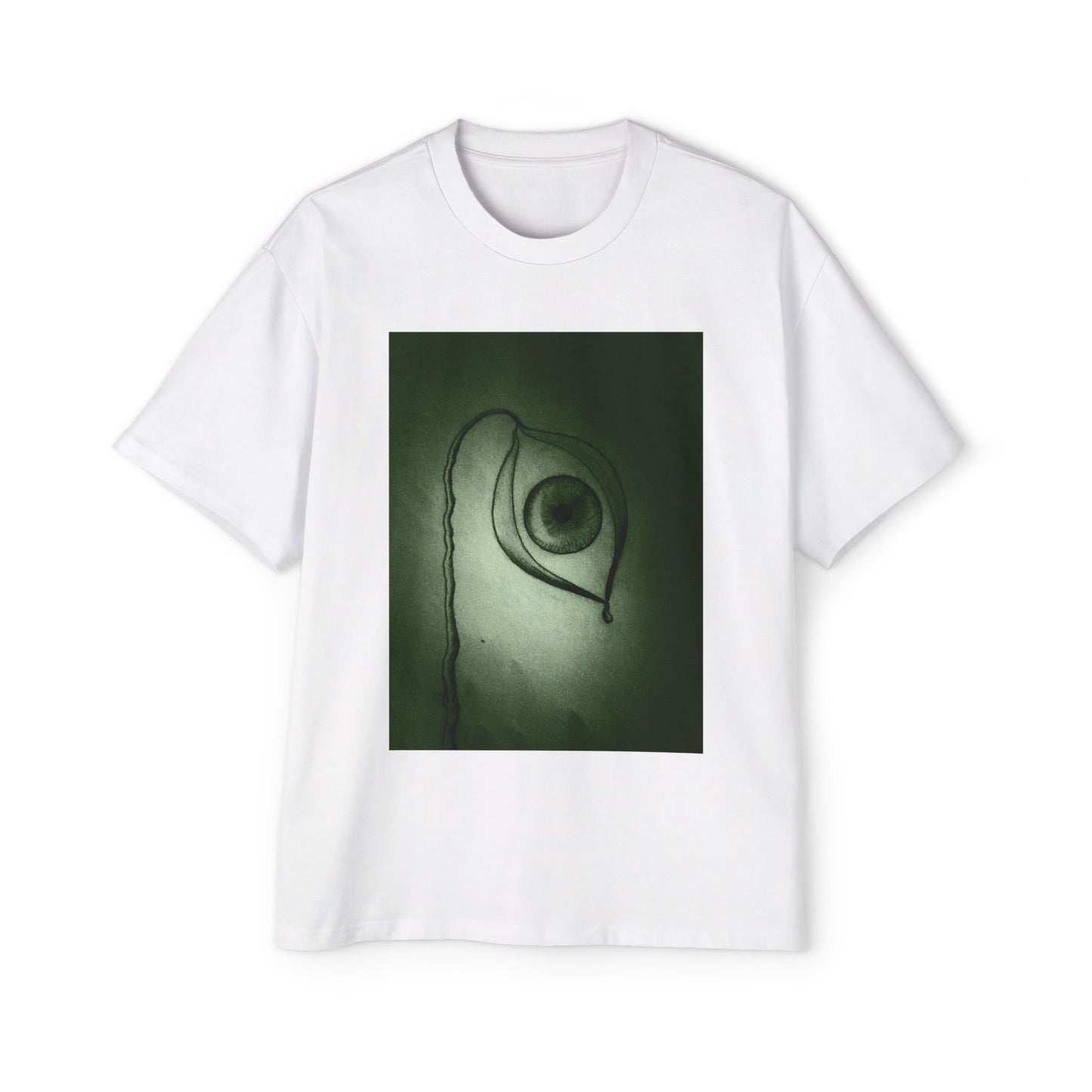 Men's Heavy Oversized Tee - Eye Plants No.2