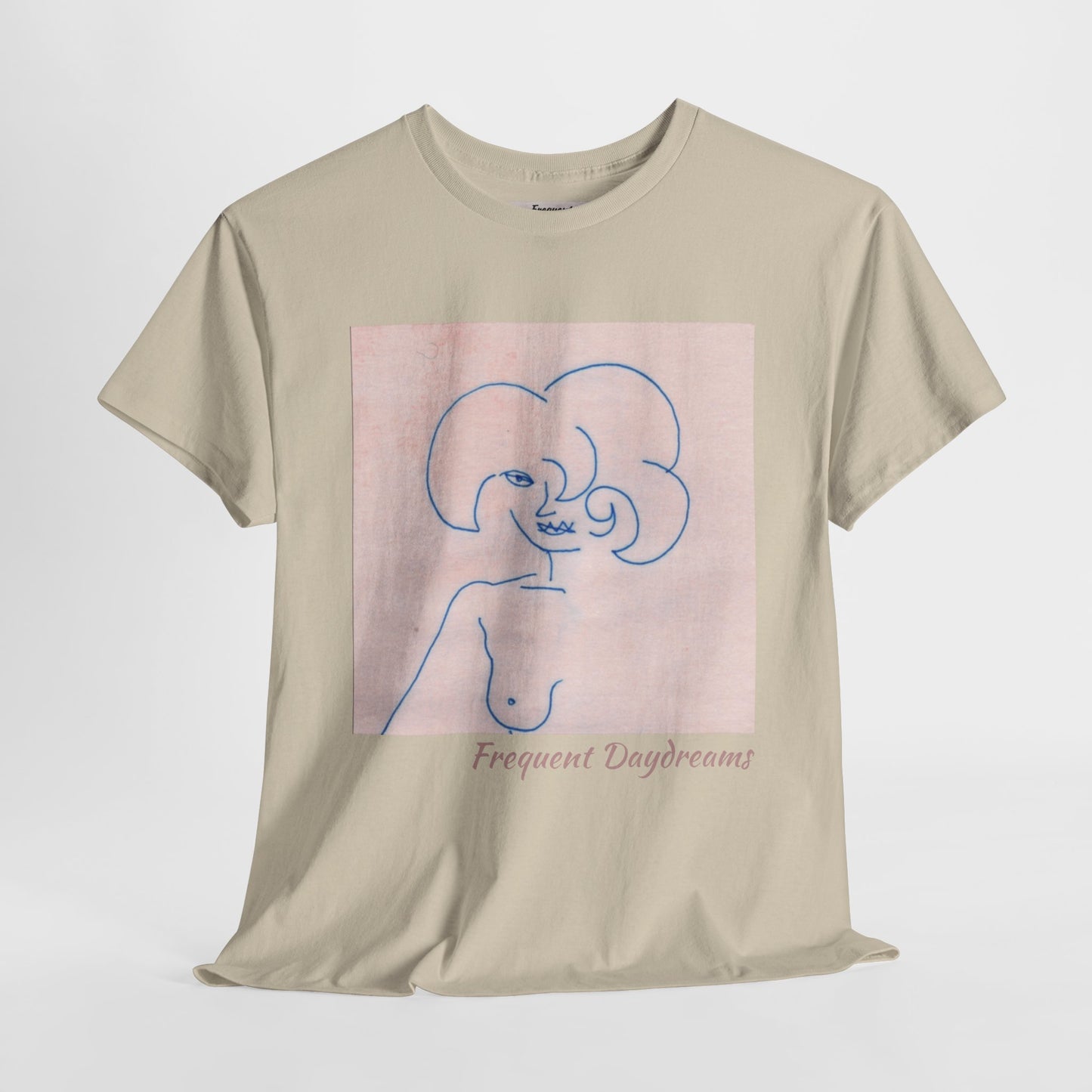 Unisex Heavy Cotton Tee - Frequent Daydreams Sketch No.45