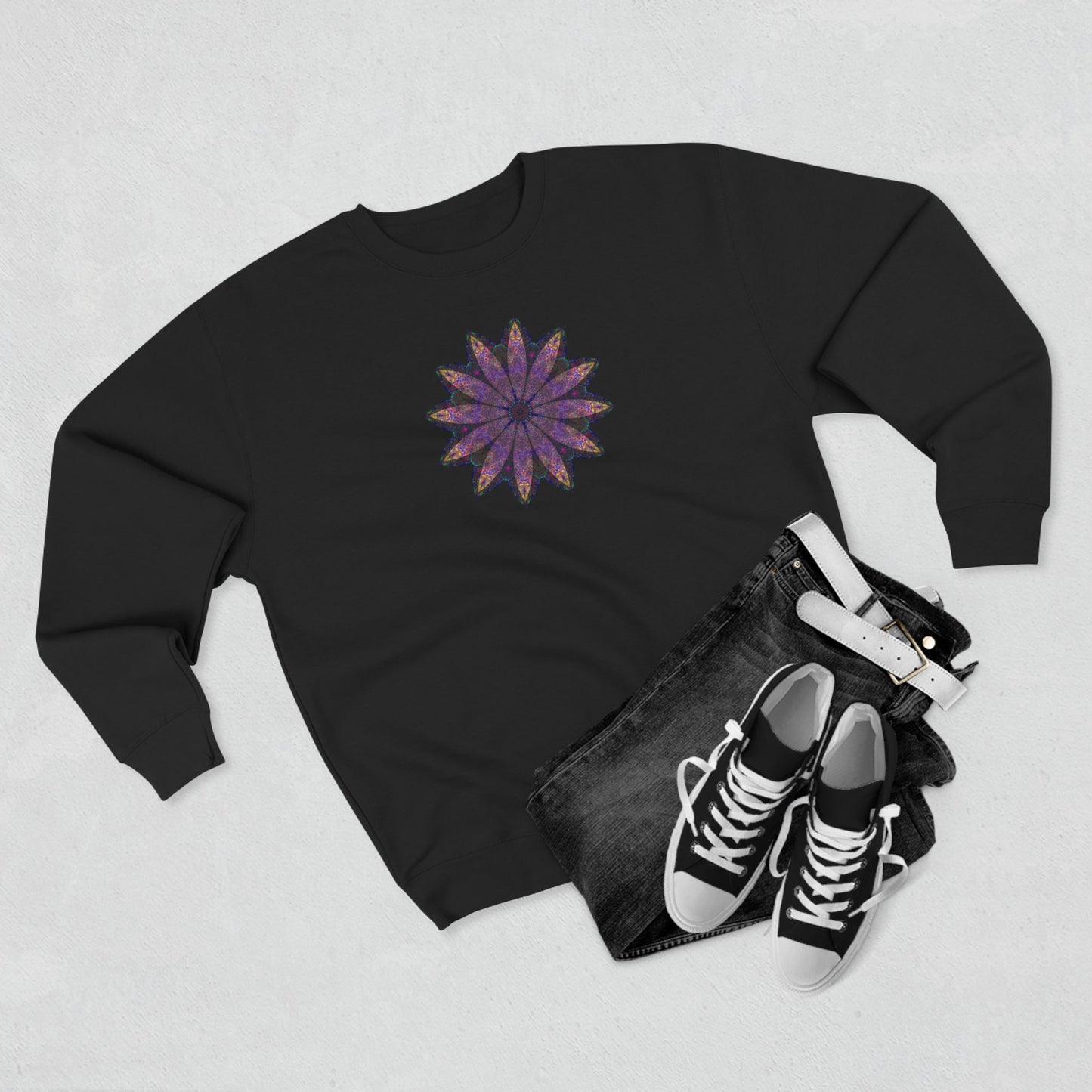 Unisex Crewneck Sweatshirt - Love Light Mandalas No.24