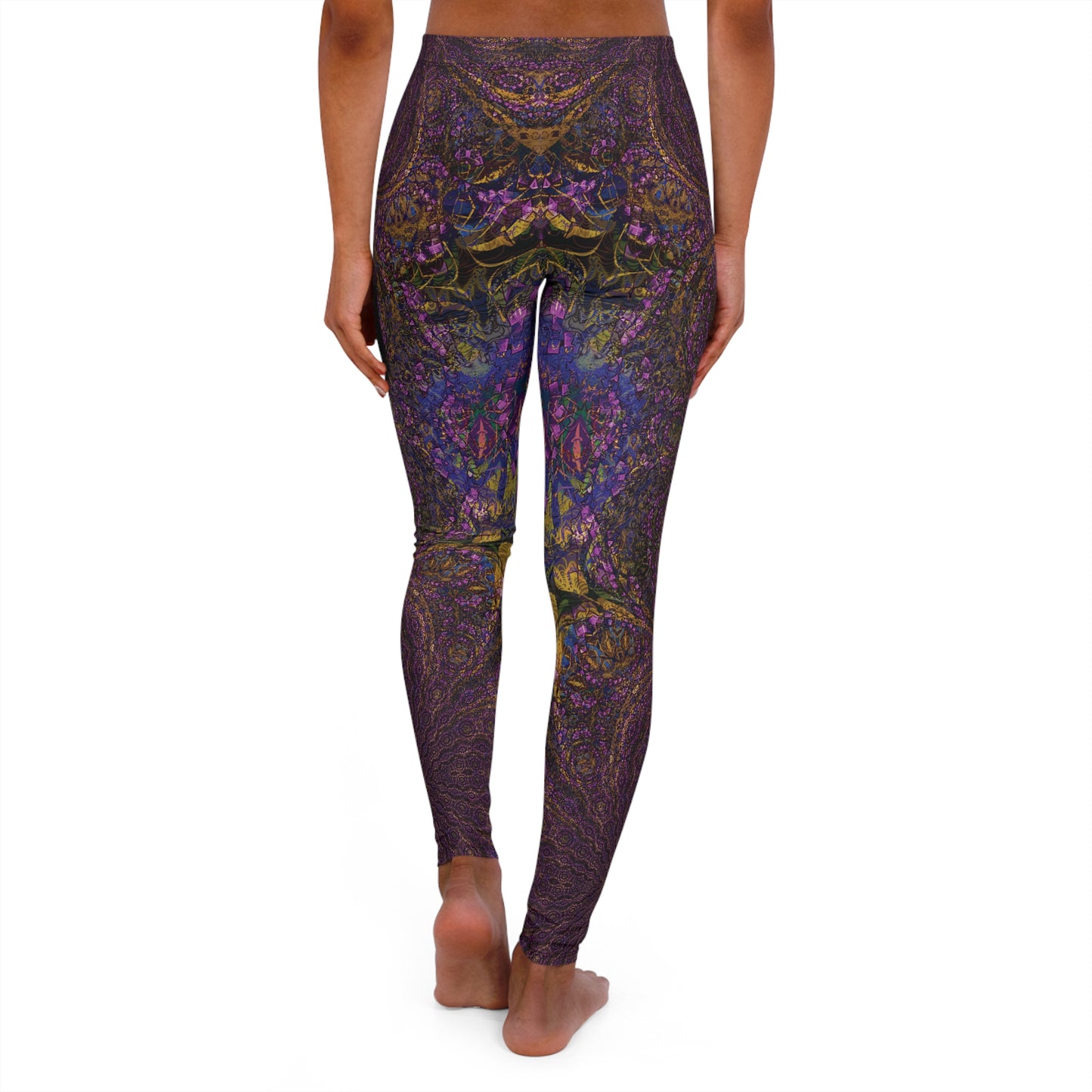 Spandex Leggings - Love Light Fractals No.10a
