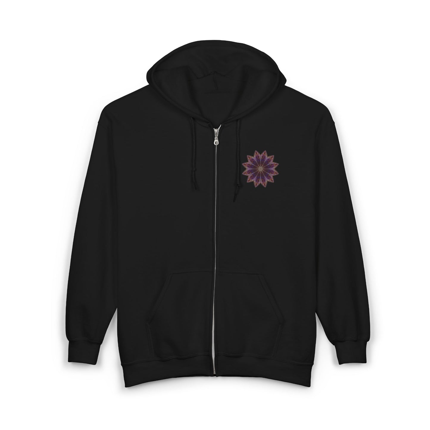 Unisex Heavy Blend™ Full Zip Hooded Sweatshirt - Love Light Mandalas No.11
