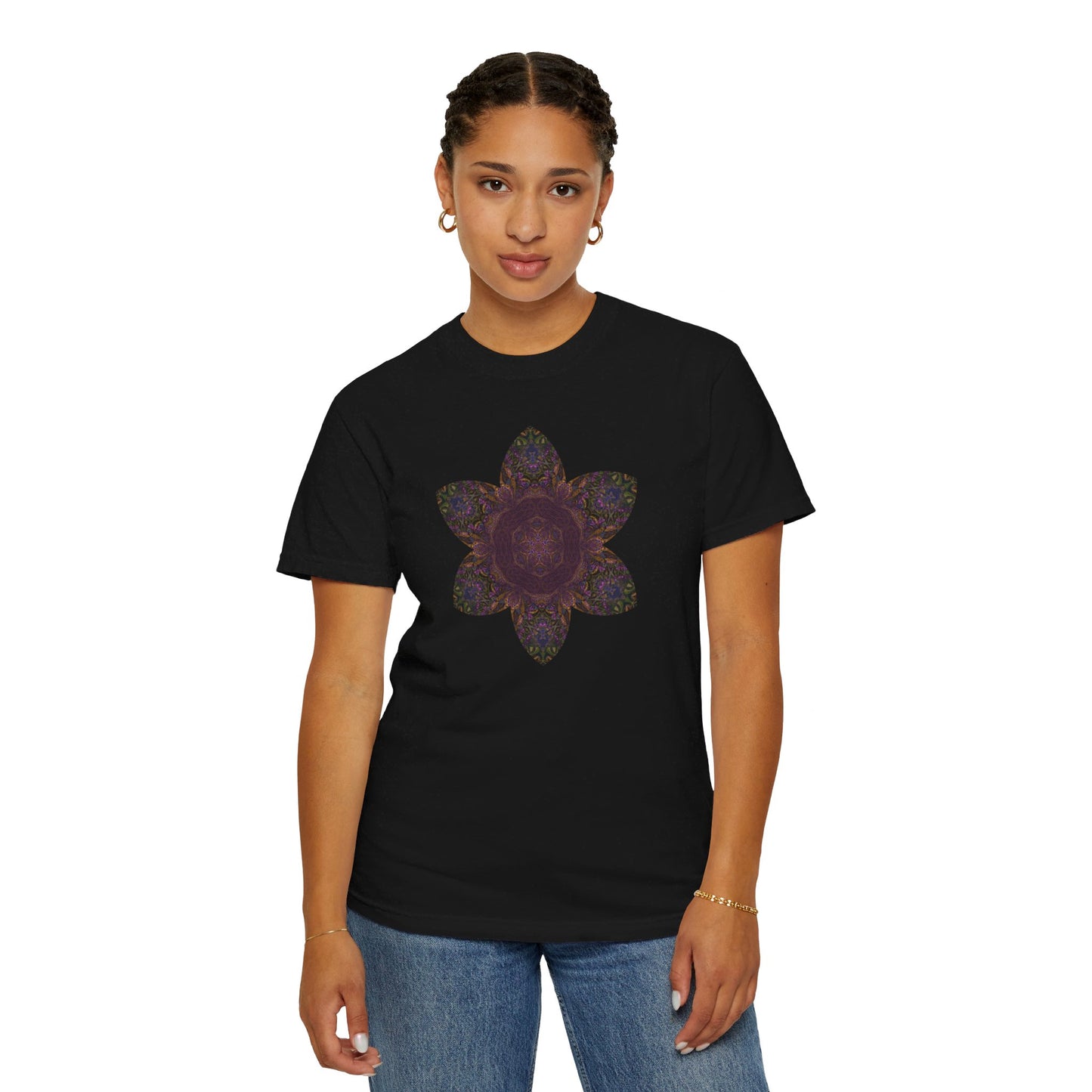 Unisex Garment-Dyed T-shirt - Love Light Mandalas No.3