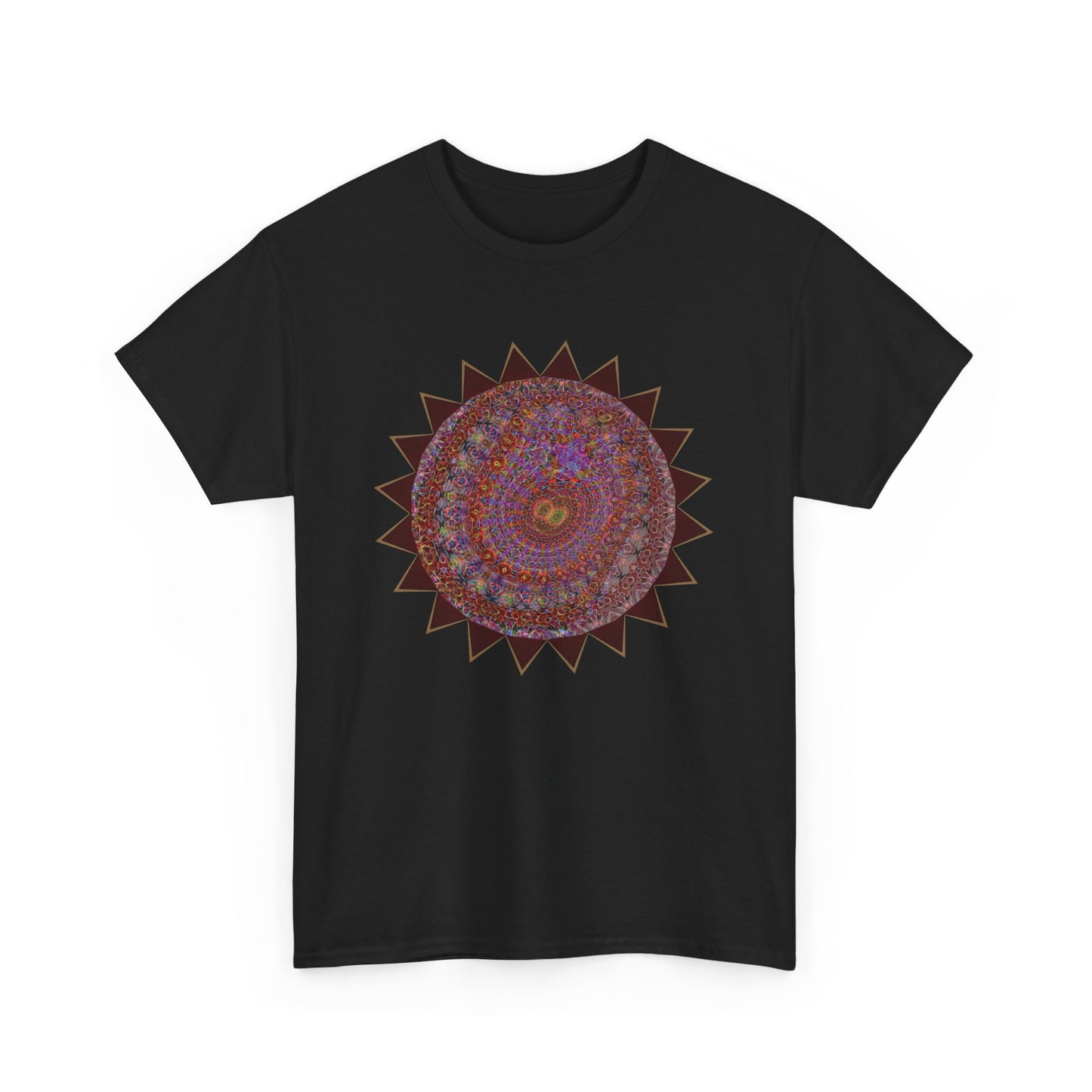 Unisex Heavy Cotton Tee - Mycelium Mandalas No.M18K4