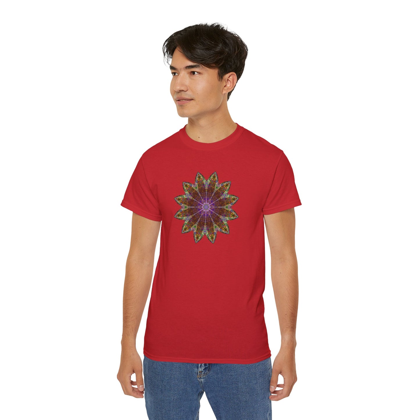Unisex Ultra Cotton Tee - Love Light Mandalas No.13