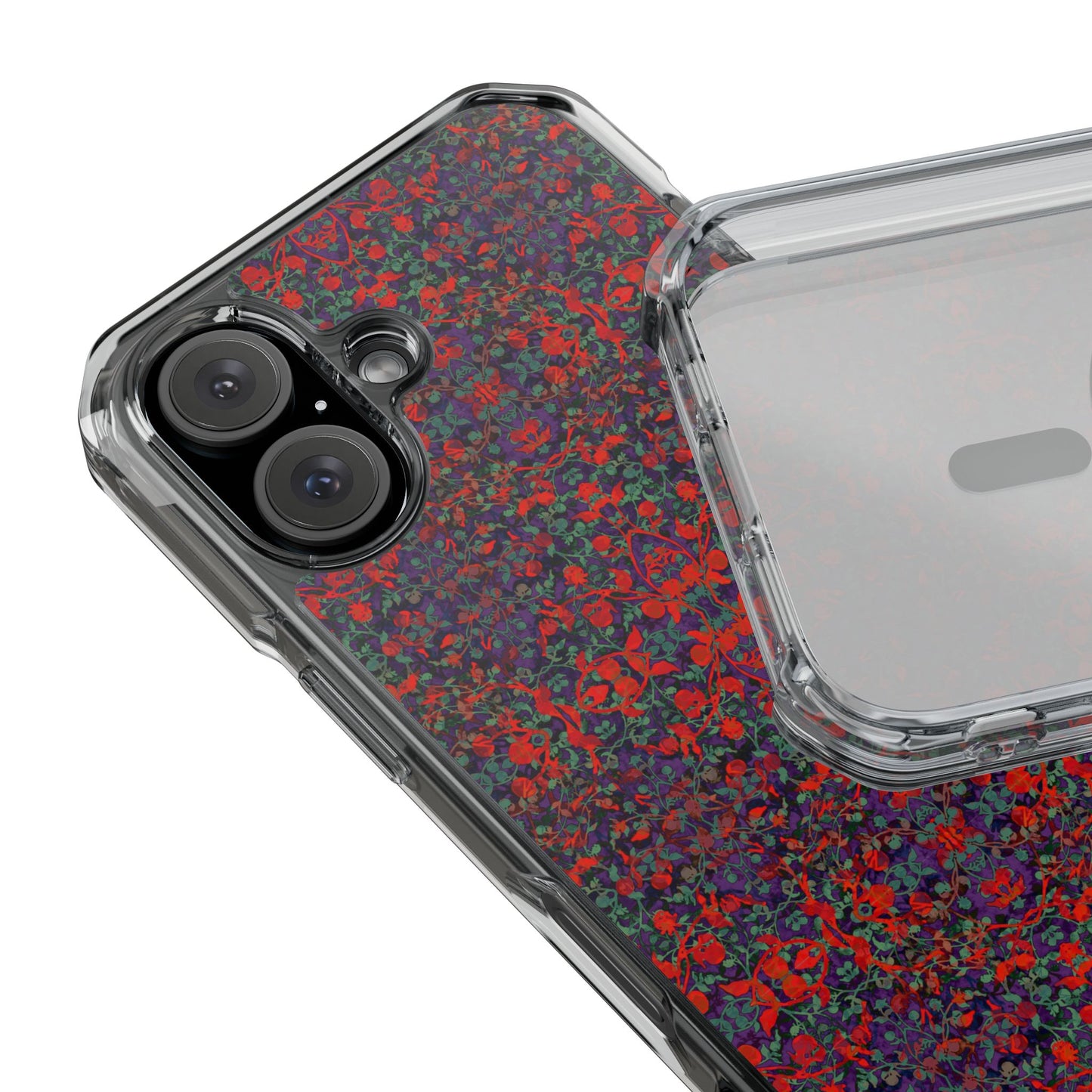 iPhone 16 Magnetic Clear Impact Case - Hidden Weave Series No.25