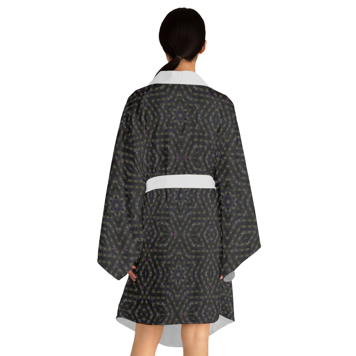 Long Sleeve Kimono Robe - P5 Kaleidoscopic No.12