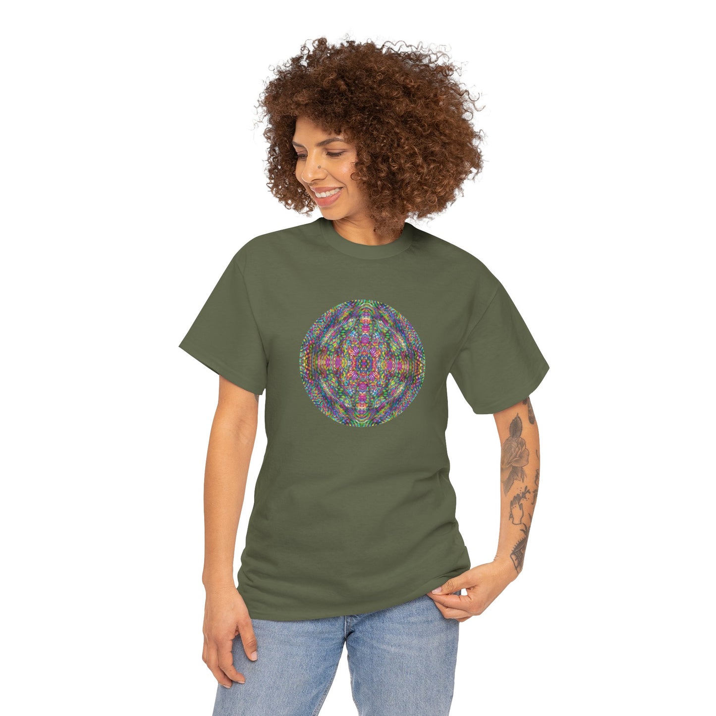 Unisex Heavy Cotton Tee - DMT Scribe Spheres No.4