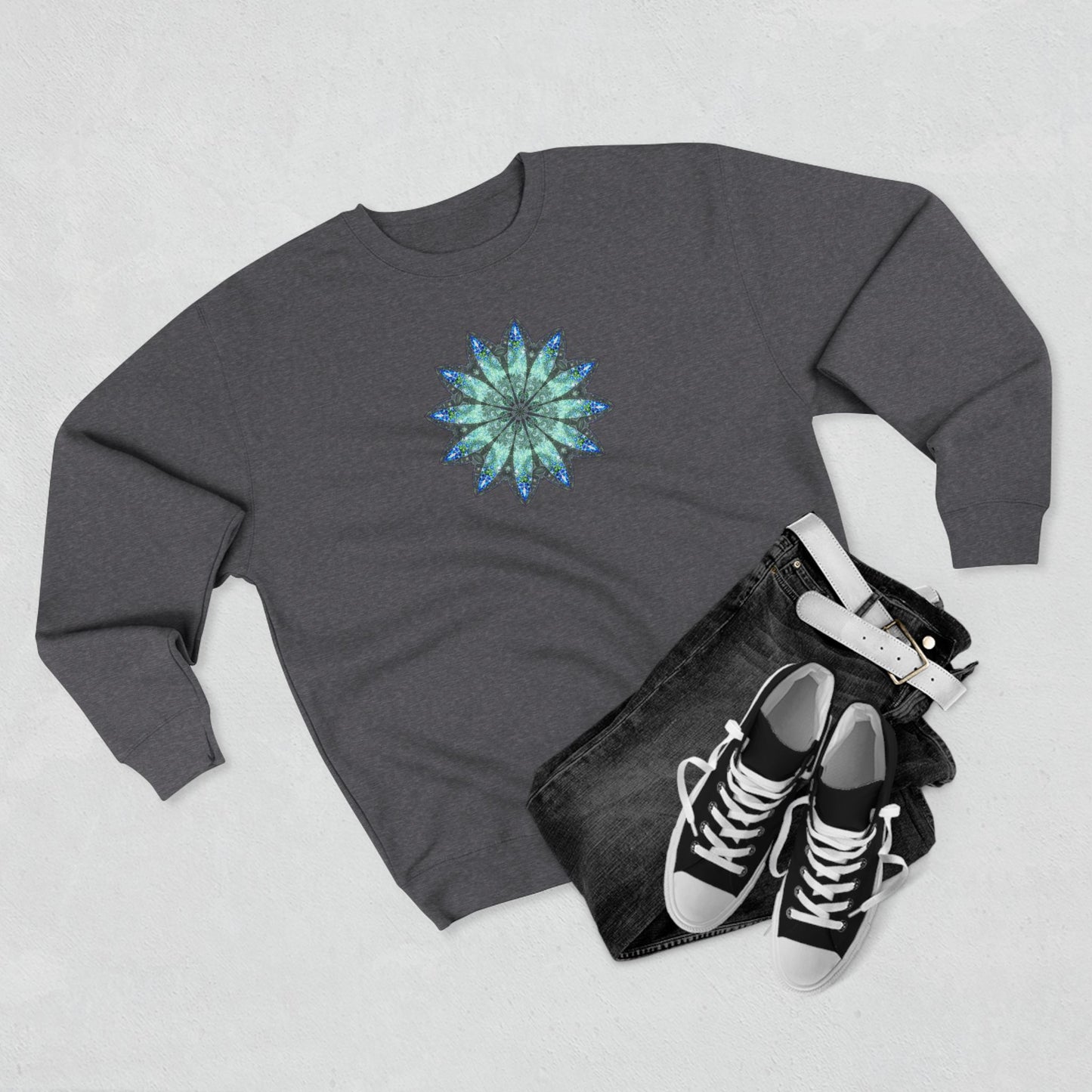 Unisex Crewneck Sweatshirt - Love Light Mandalas No.20