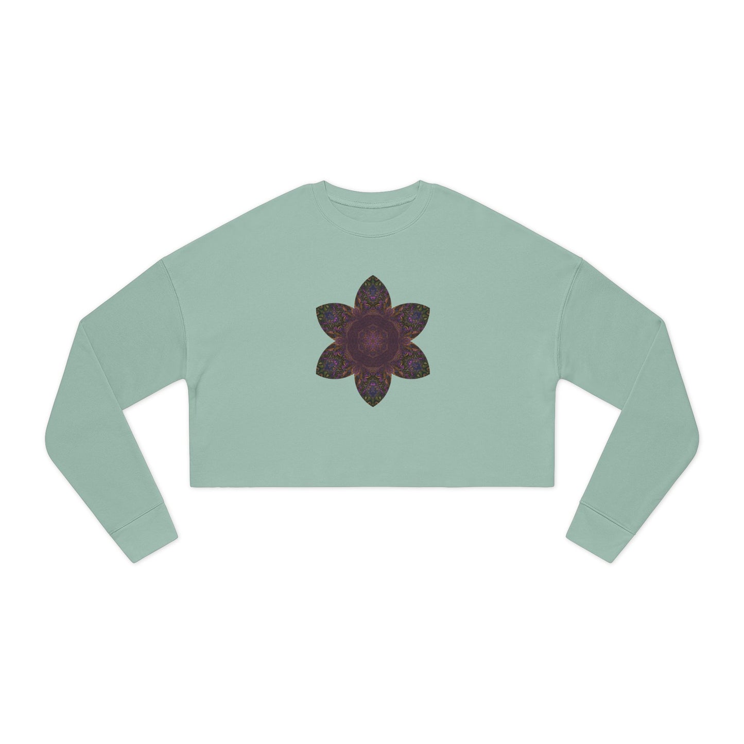 Women's Cropped Sweatshirt - Love Light Mandalas No.3
