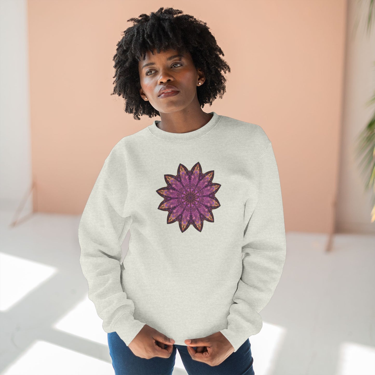 Unisex Crewneck Sweatshirt - Love Light Mandalas No.16