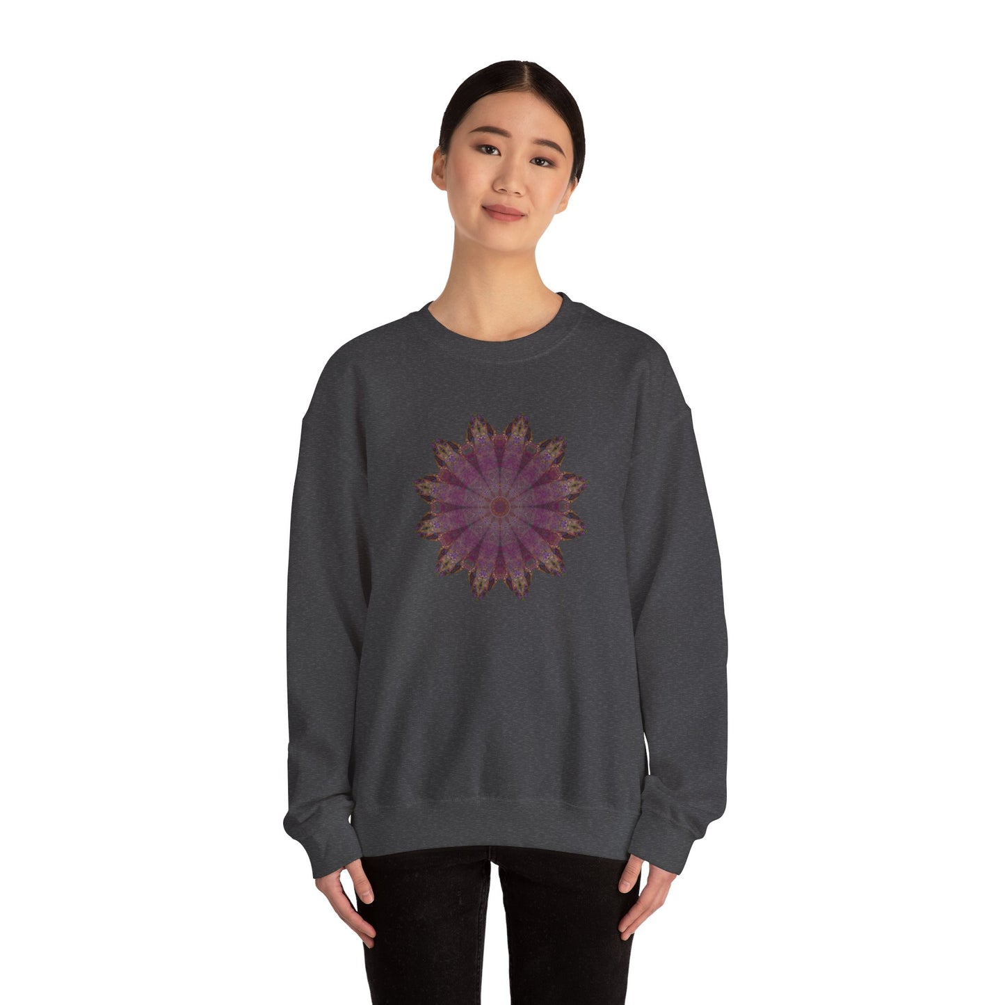 Unisex Heavy Blend™ Crewneck Sweatshirt - Love Light Mandalas No.6