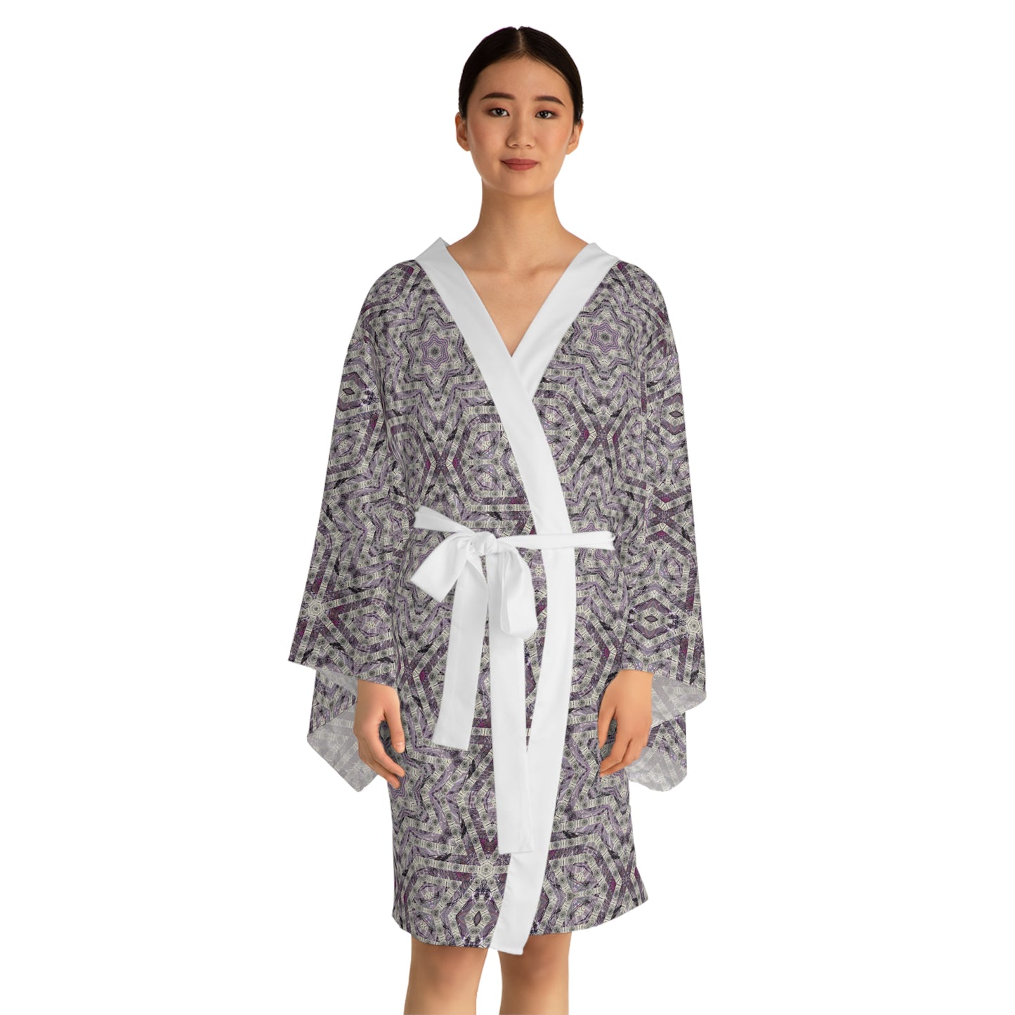 Long Sleeve Kimono Robe - P5 Kaleidoscopic No.22