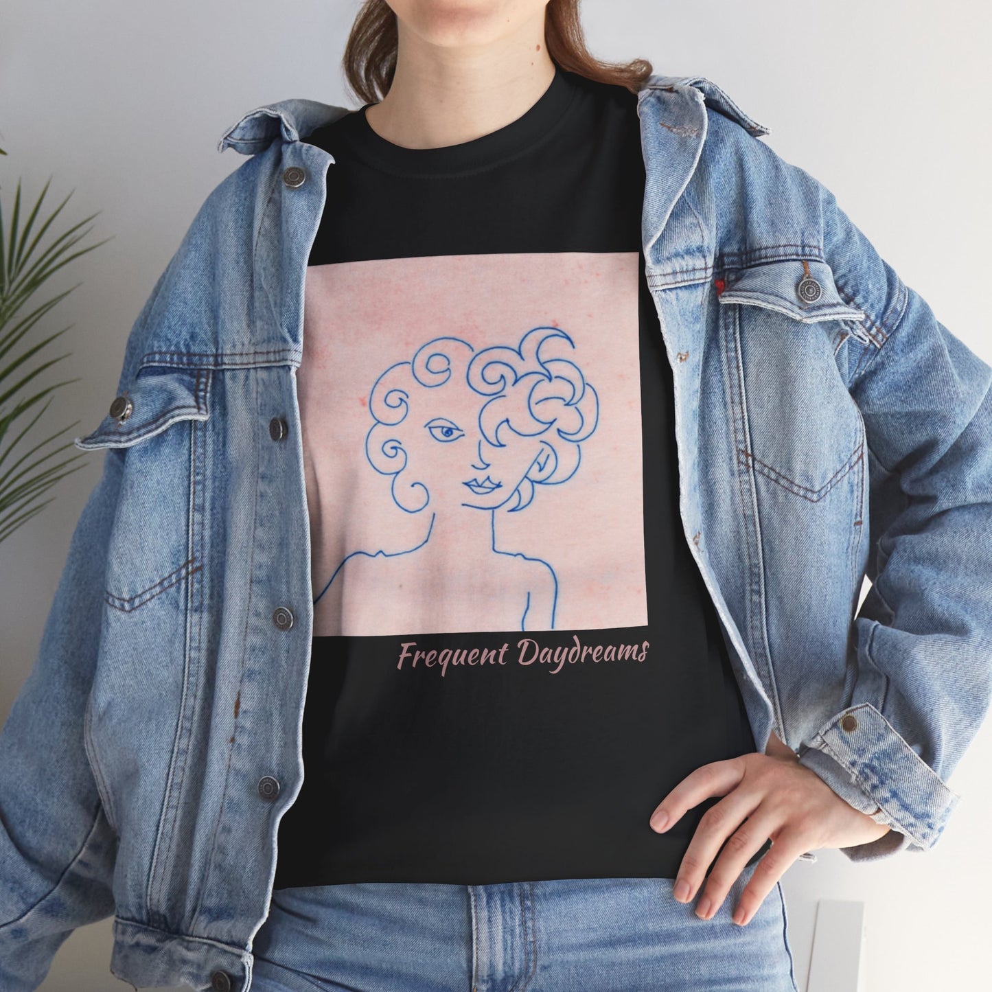 Unisex Heavy Cotton Tee - Frequent Daydreams Sketch No.47