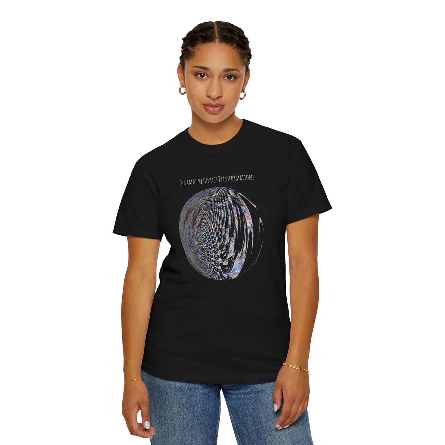Unisex Garment-Dyed T-shirt - Fractal Moon No.2