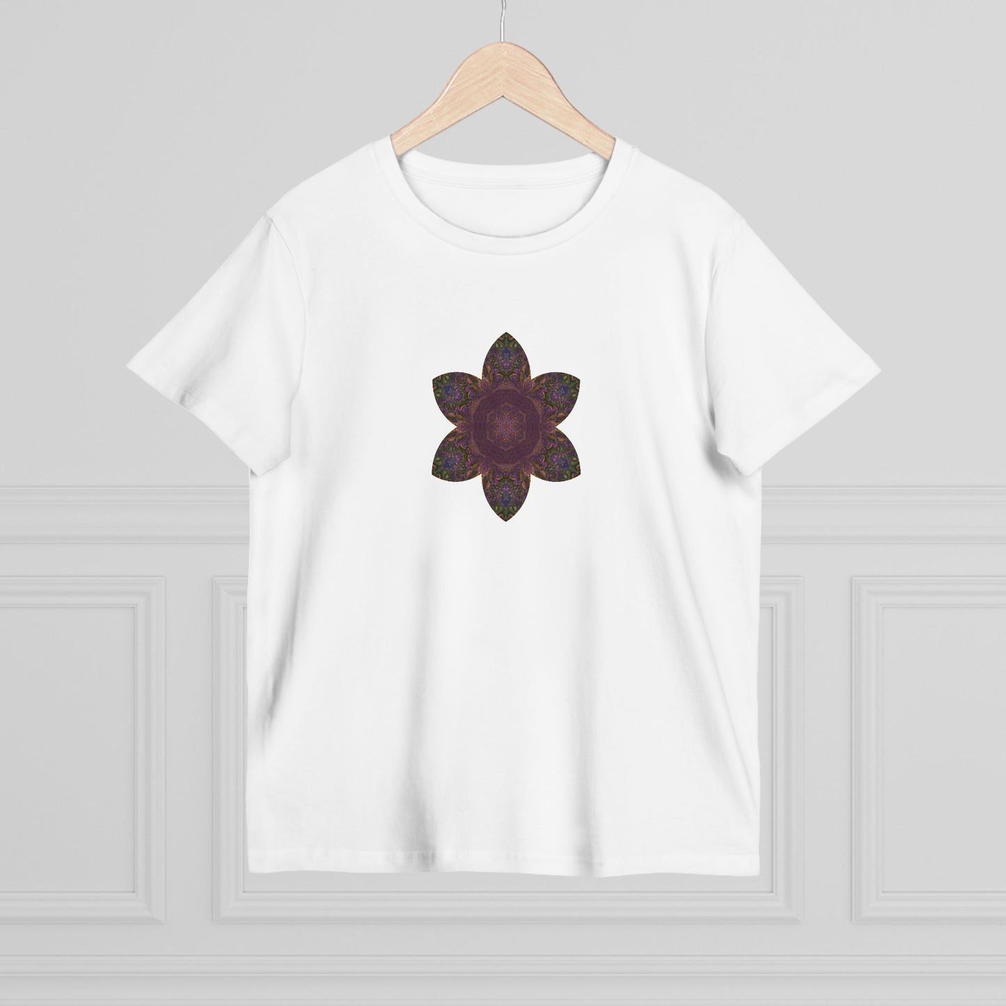 Women’s Maple Tee - Love Light Mandalas No.3