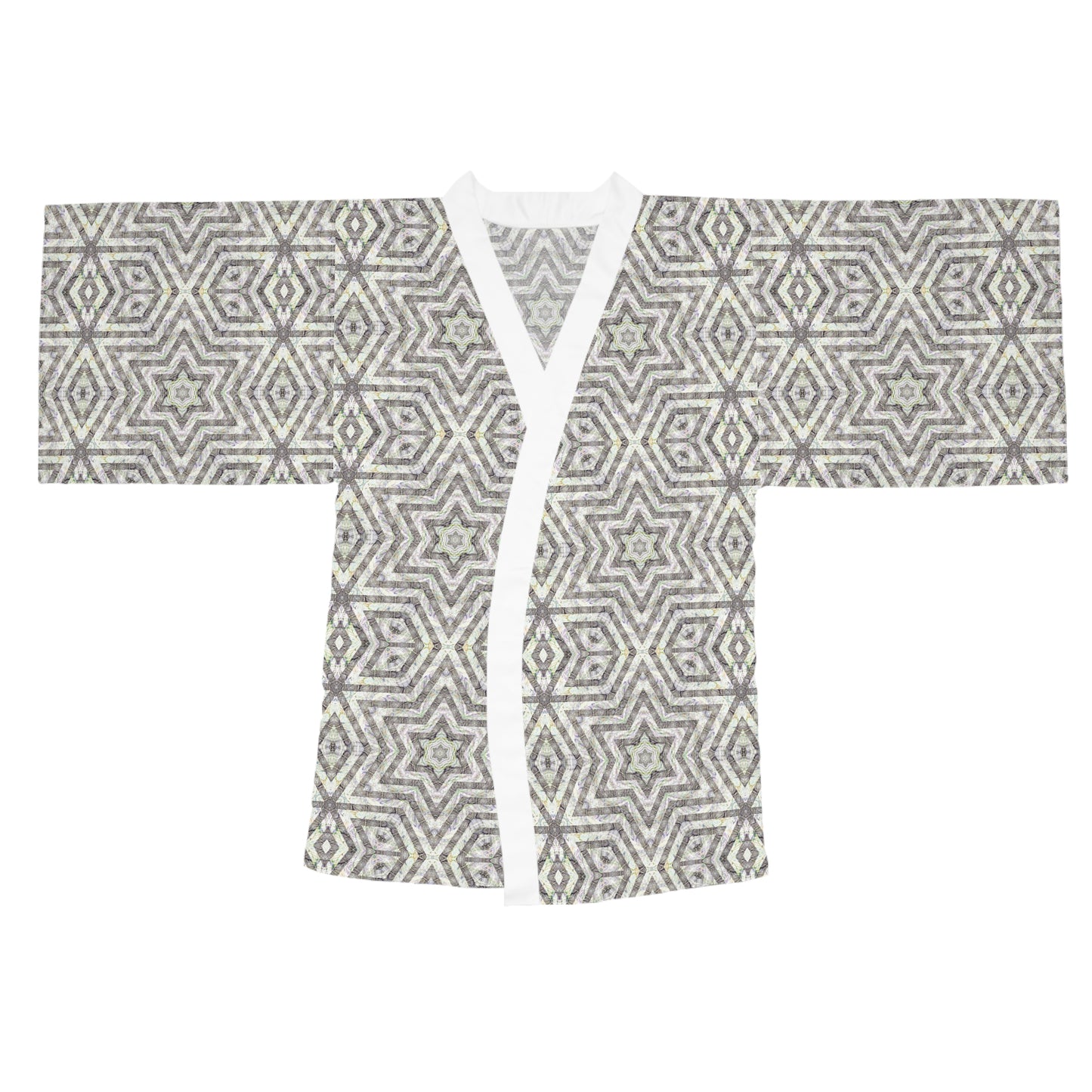 Long Sleeve Kimono Robe - P5 Kaleidoscopic No.19