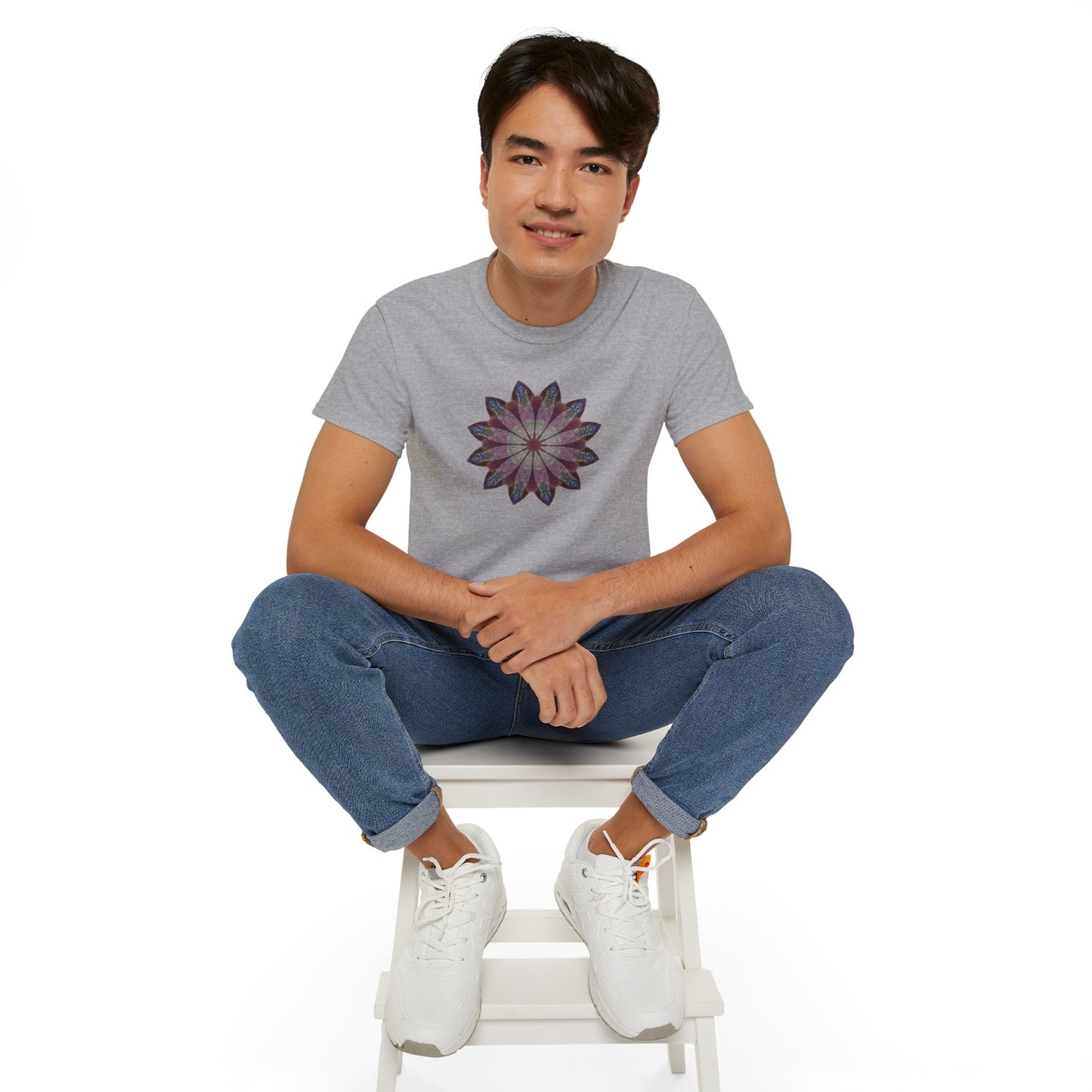 Unisex Ultra Cotton Tee - Love Light Mandalas No.9