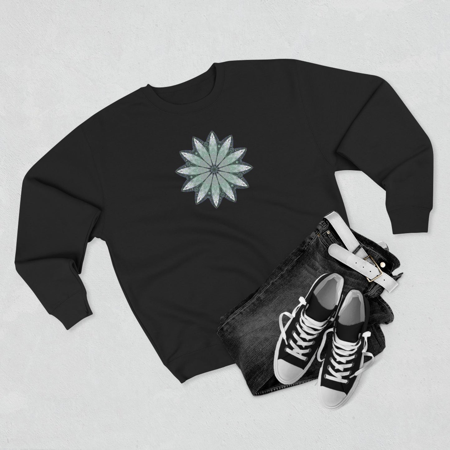Unisex Crewneck Sweatshirt - Love Light Mandalas No.22