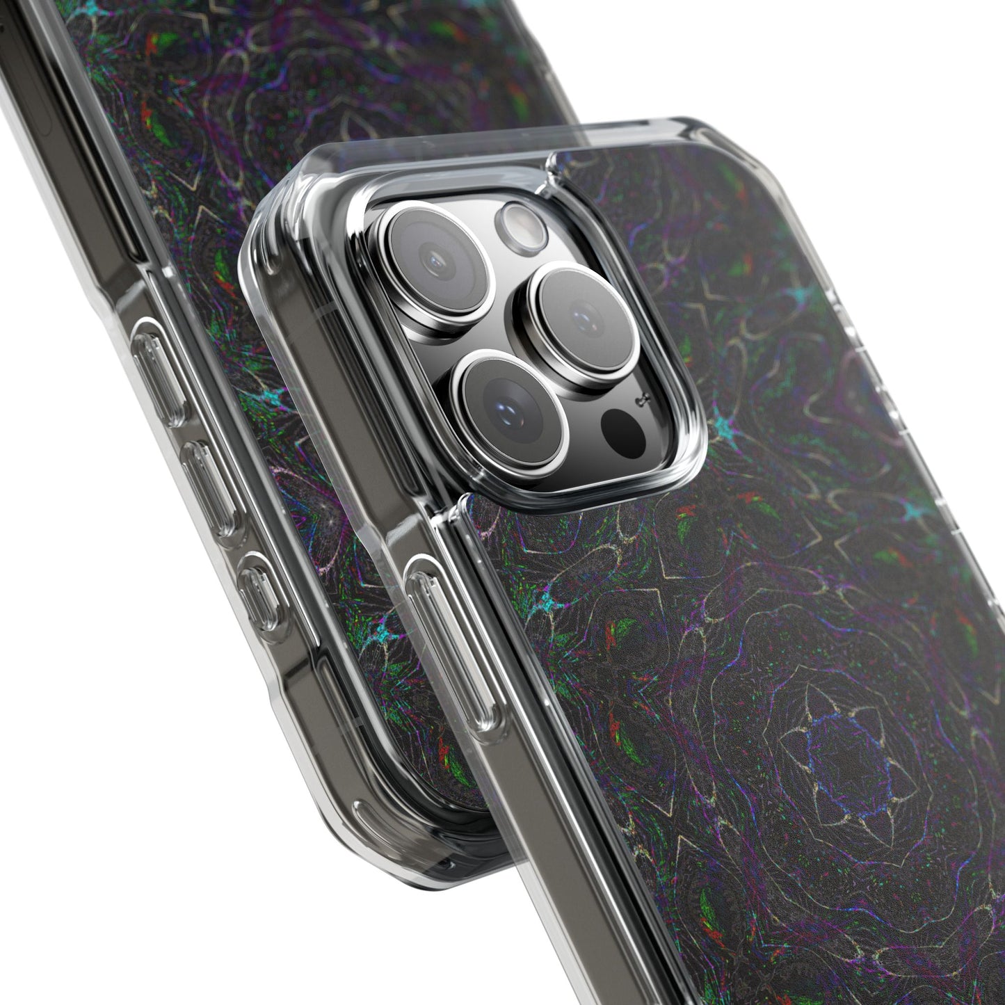iPhone 16 Magnetic Clear Impact Case - P5 Kaleidoscopic No.32