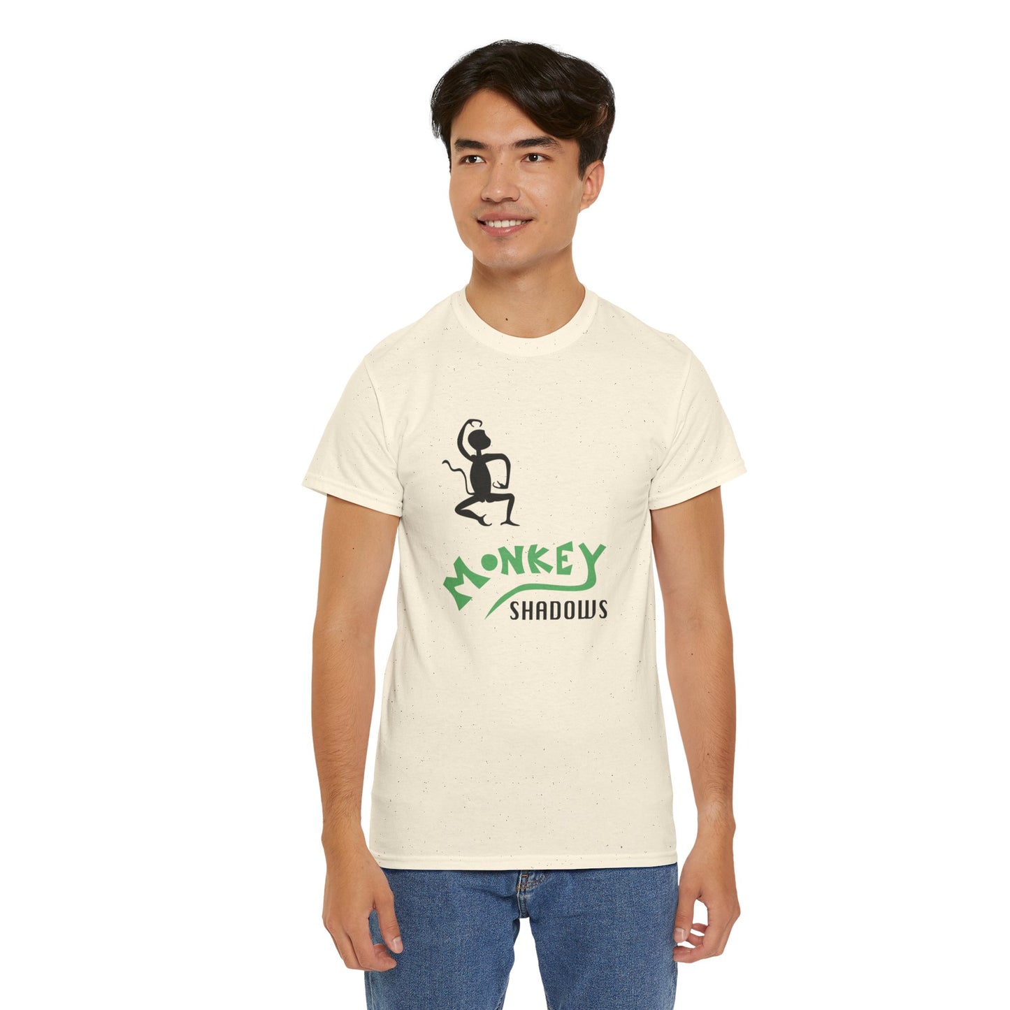 Unisex Heavy Cotton Tee - Monkey Shadows