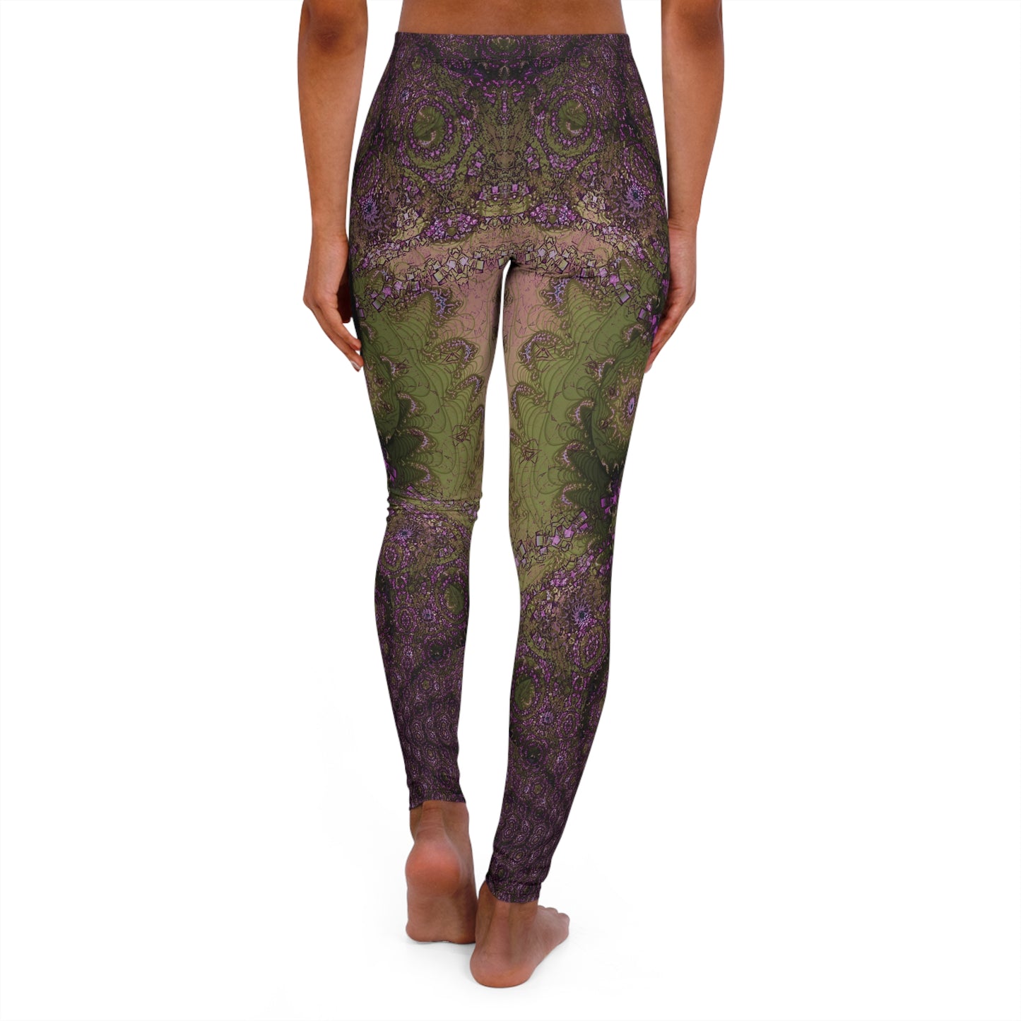 Spandex Leggings - Love Light Fractals No.8a