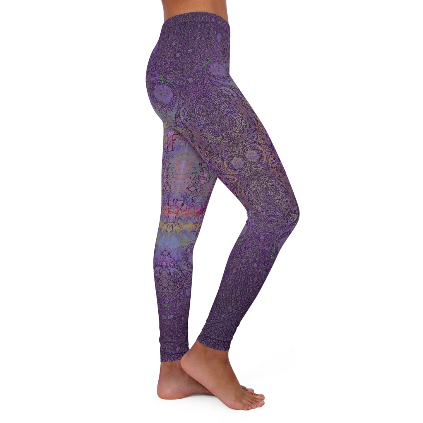 Spandex Leggings - Love Light Fractals No.13a