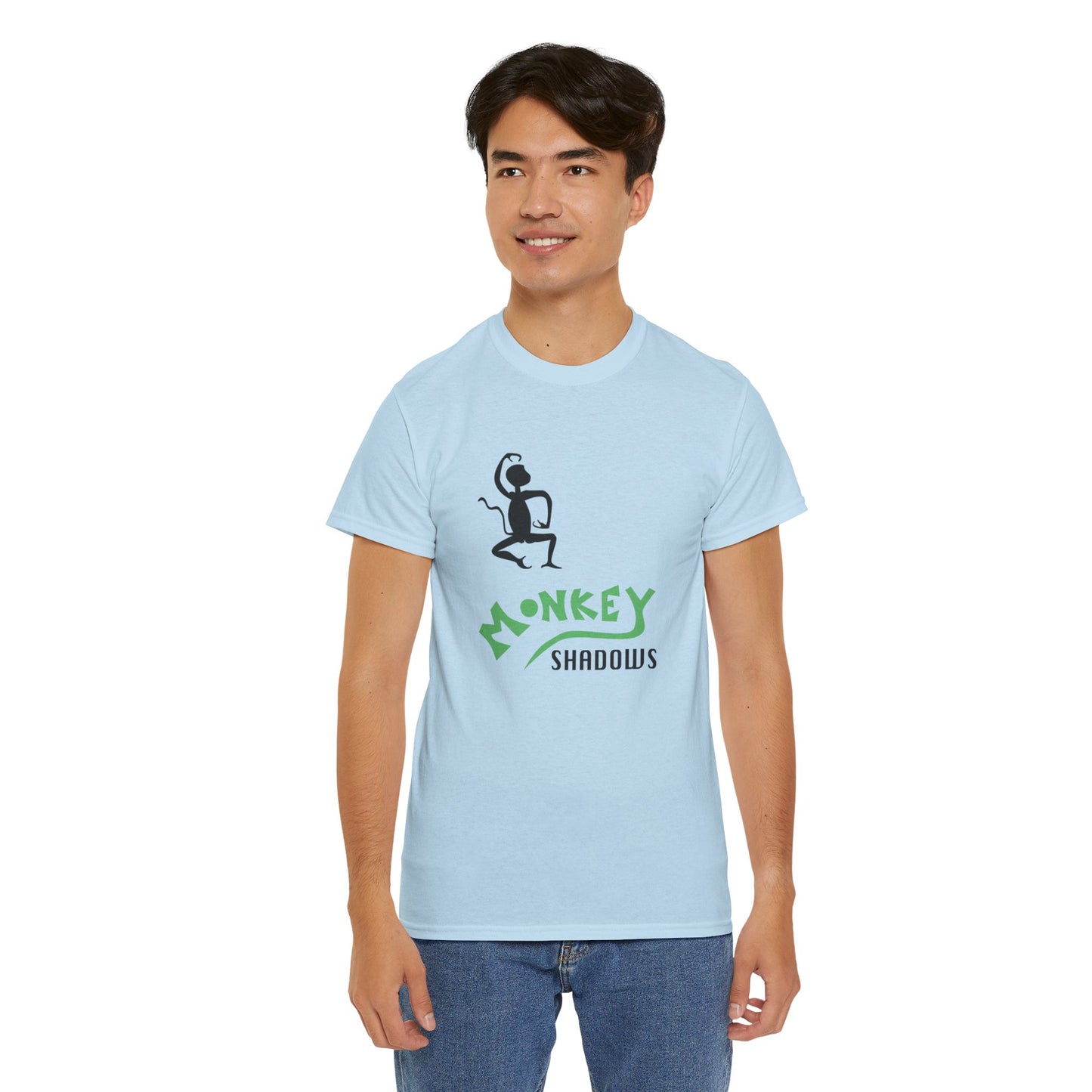 Unisex Heavy Cotton Tee - Monkey Shadows