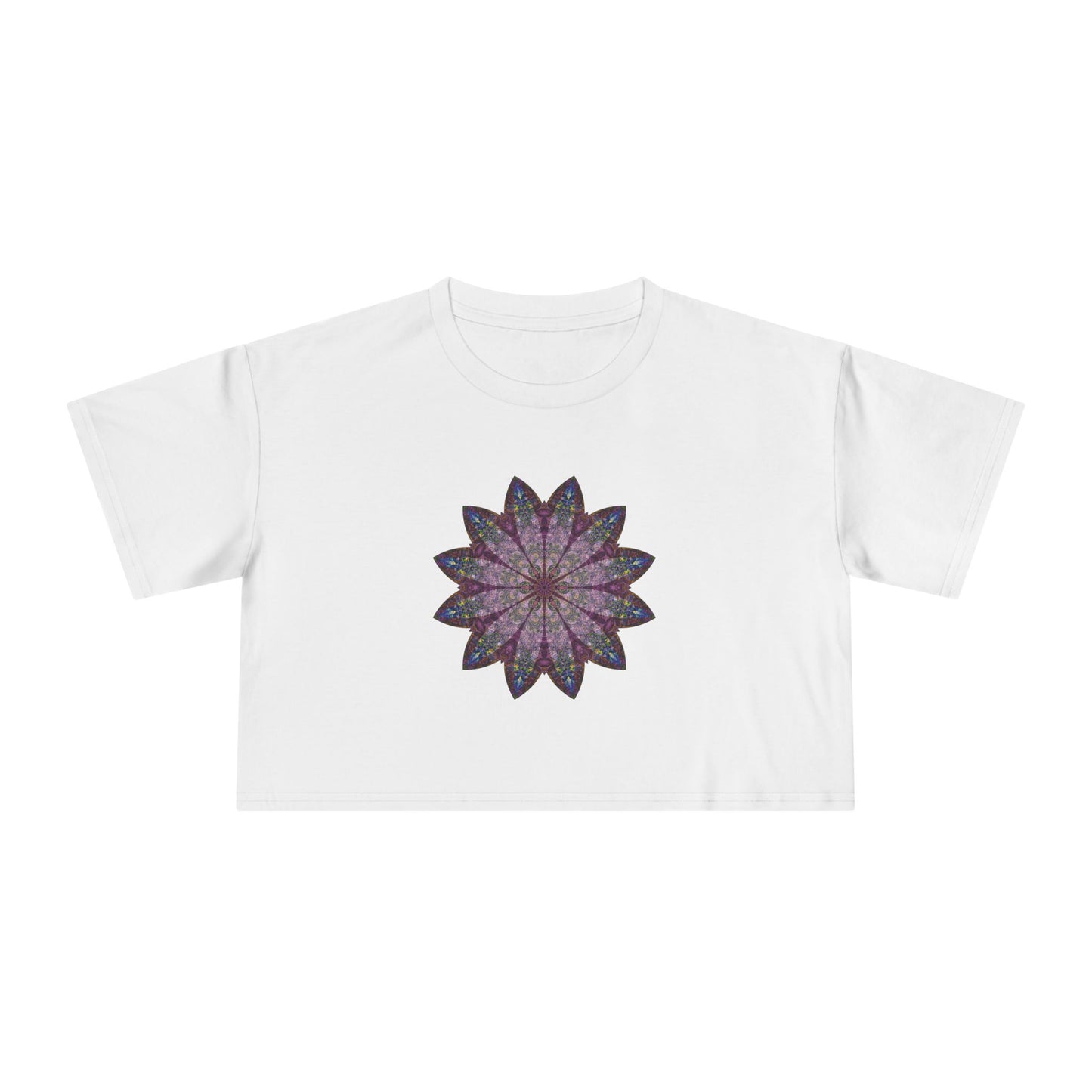 Women's Cropped Tee - Love Light Mandalas No.17