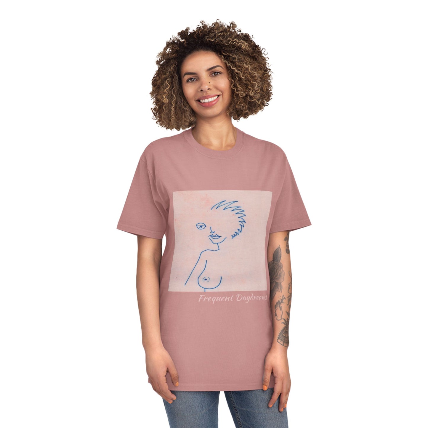 Unisex Faded Shirt - Frequent Daydreams Sketch No.46