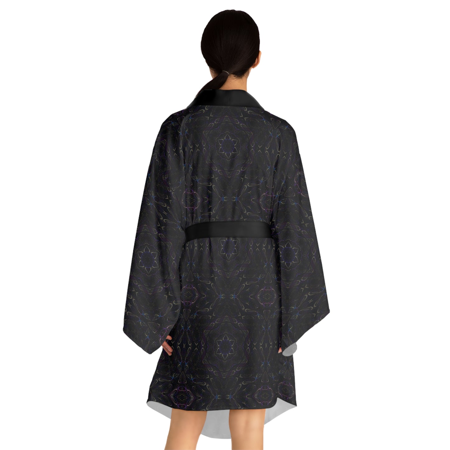 Long Sleeve Kimono Robe - P5 Kaleidoscopic No.13