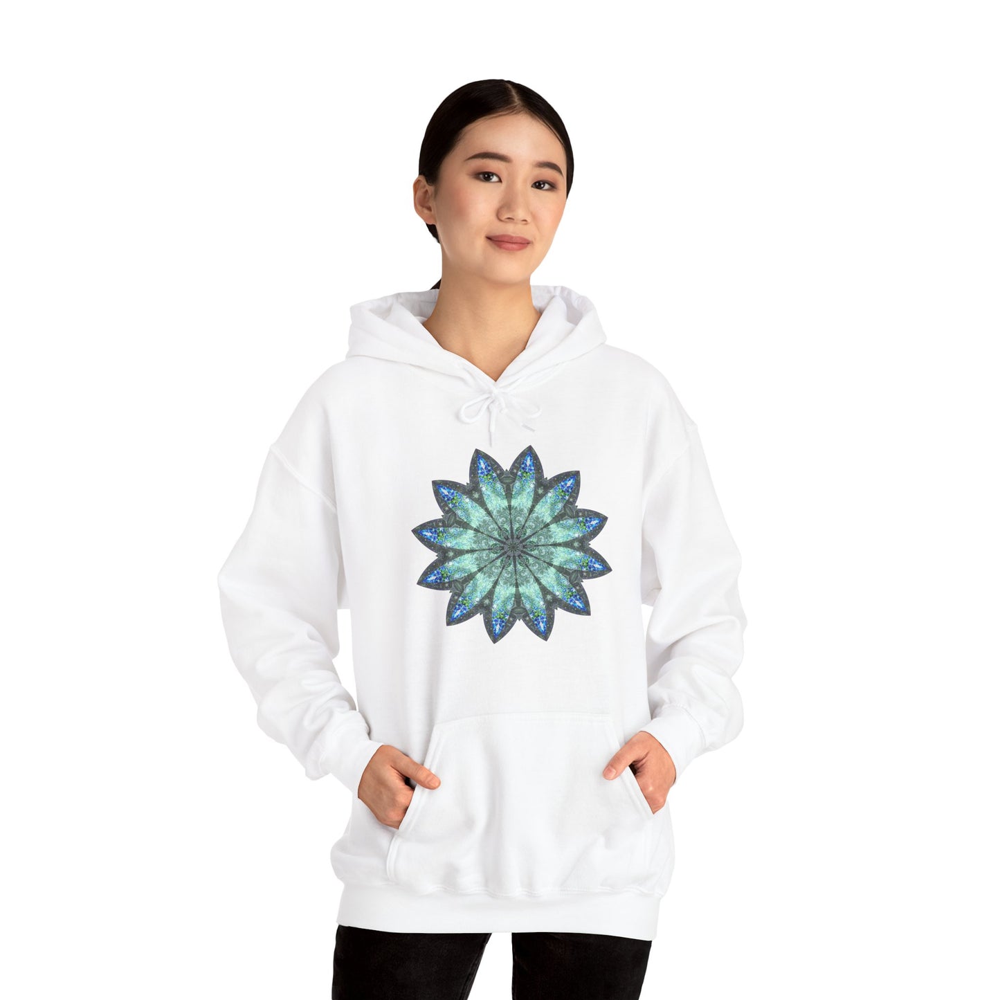 Unisex Heavy Blend™ Hooded Sweatshirt - Love Light Mandalas No.20