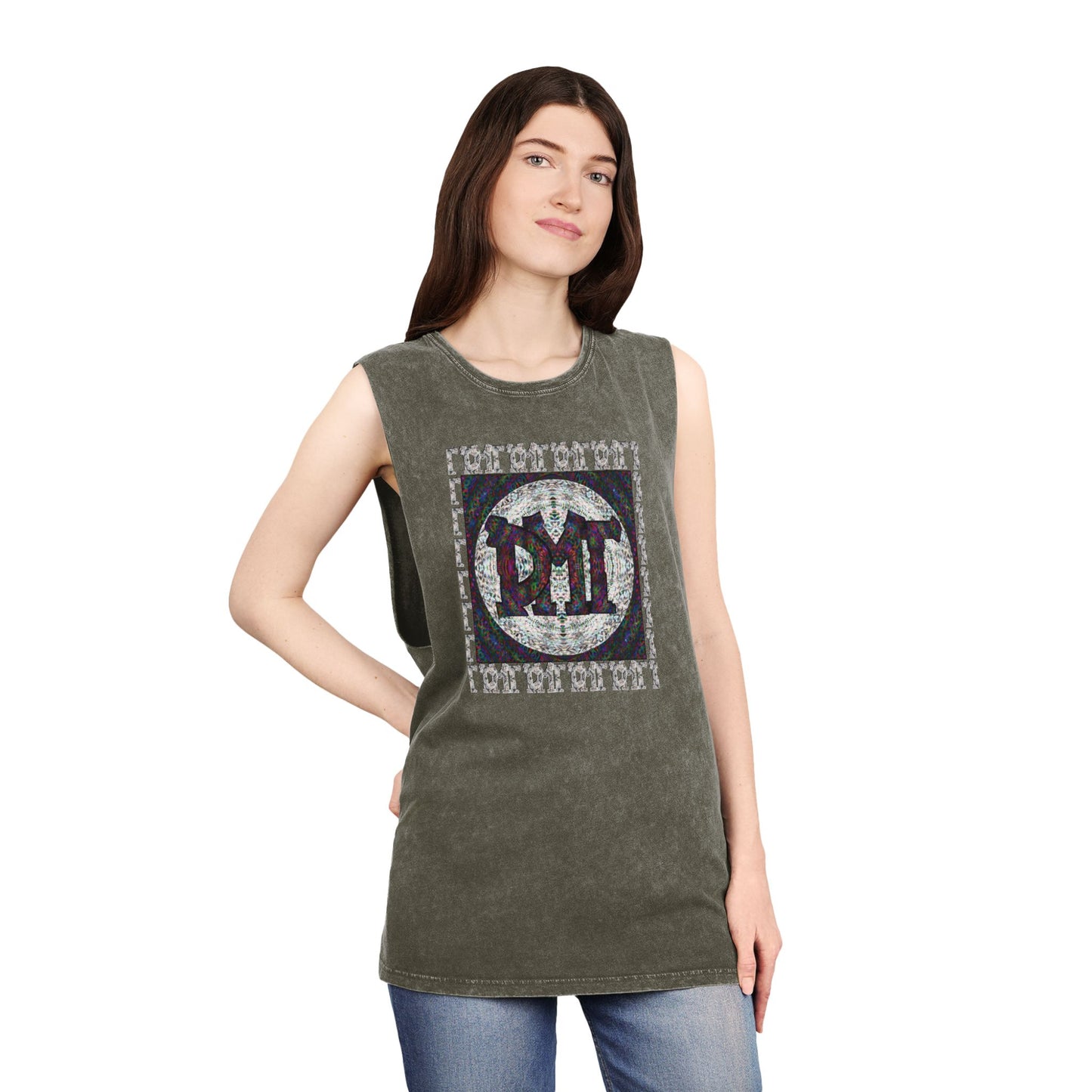 Unisex Stonewash Tank Top - DMT Scribe No.11